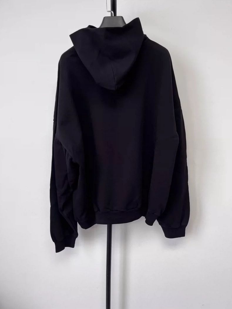 Balenciaga Balenciaga Solid Hooded Pullover Long Sleeve Sweater Size S / US 4 / IT 40 - 2 Thumbnail