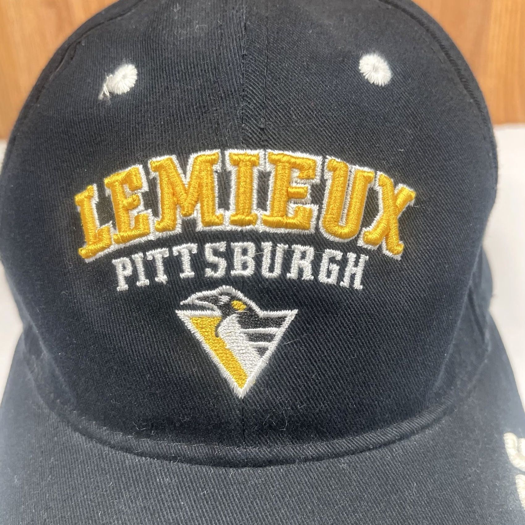 Drew Drew Pearson DP Lemieux 66 Pittsburgh Penguins Baseball Cap Hat Adult Adjustable Size ONE SIZE - 3 Thumbnail
