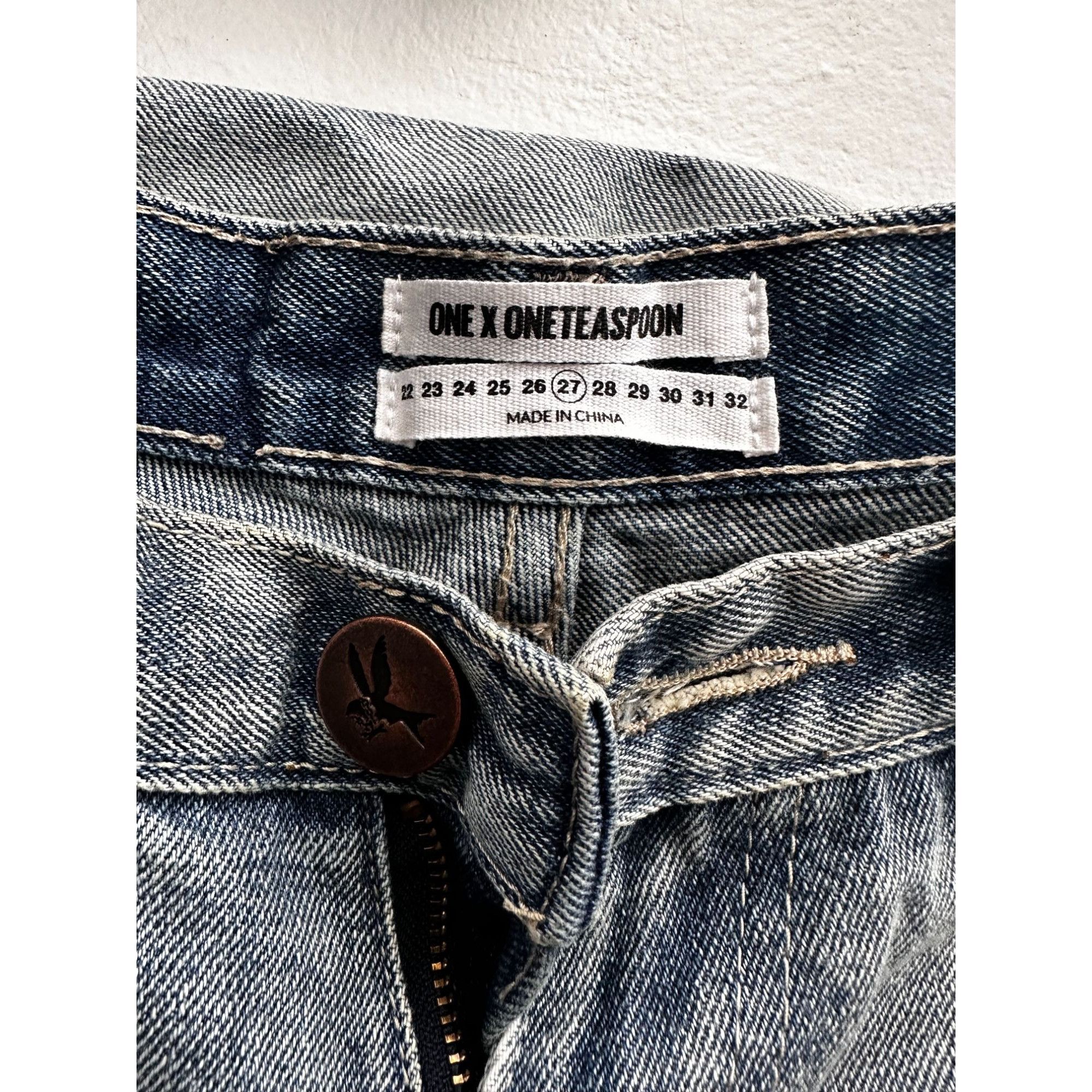 One Teaspoon one x oneteaspoon westenders low waist relaxed wide leg jean Size 27" / US 4 / IT 40 - 2 Thumbnail