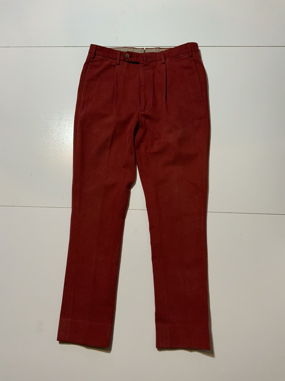 Beams Plus GTA Beams Made In Italy Pleated Japanese Chino Pants Size US 32 / EU 48 - 1 Thumbnail