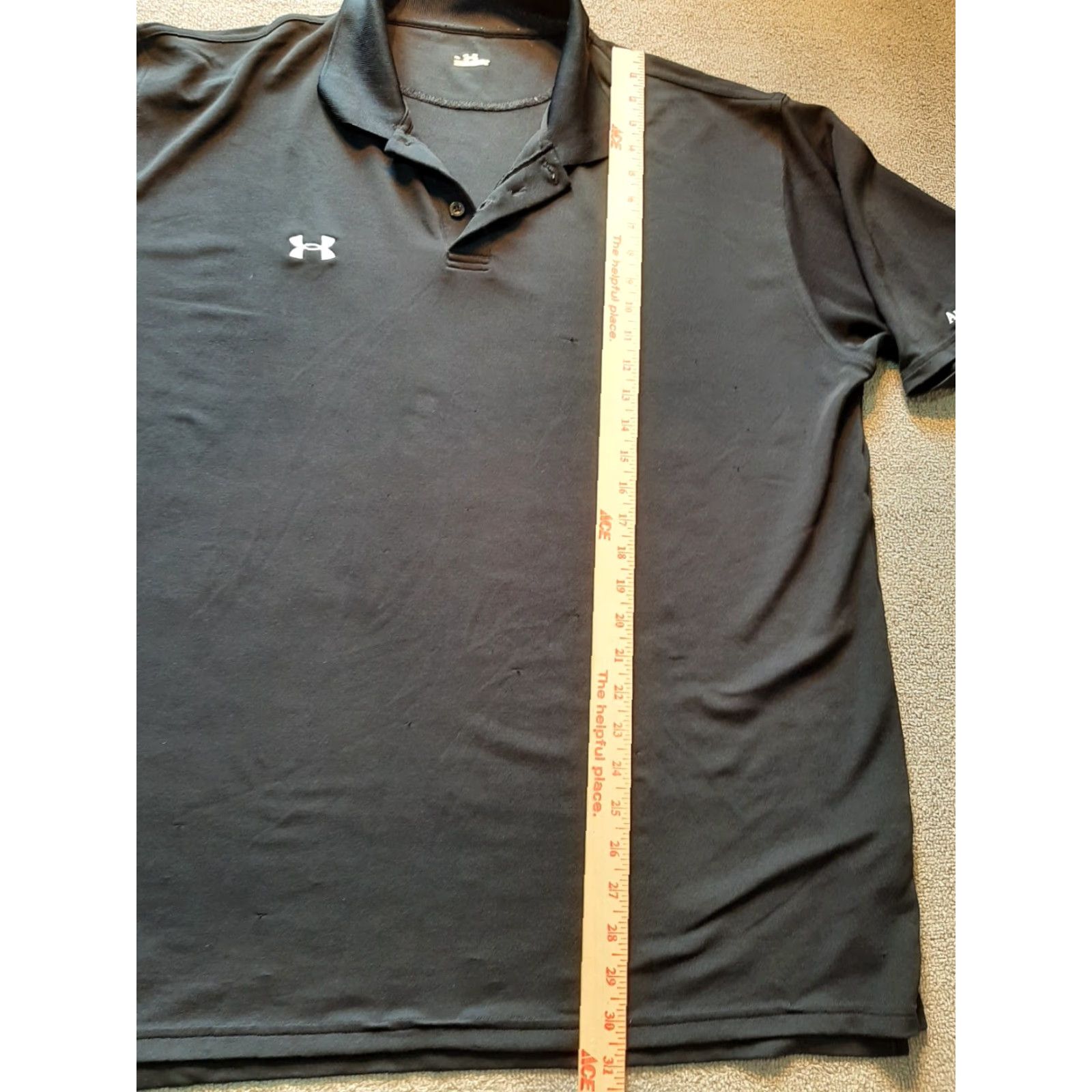 Under Armour Under Armour Auto Trader Logo Polo Shirt XL Mens Short Sleeve Black Sports Breathable Moisture Wicking Size US XL / EU 56 / 4 - 6 Thumbnail