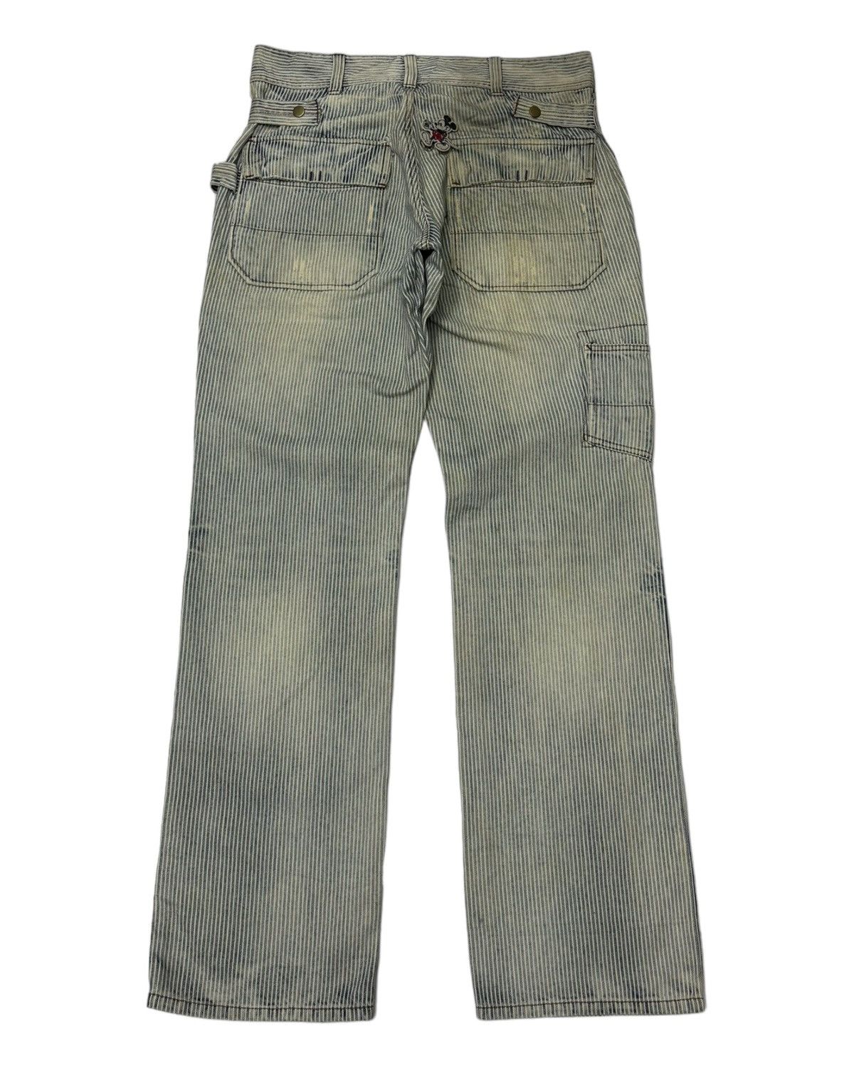 Hysteric Glamour × Japanese Brand OIL CAKE JAPANESE WABASH STRIPED CARPENTER PANTS Size US 33 - 8 Thumbnail