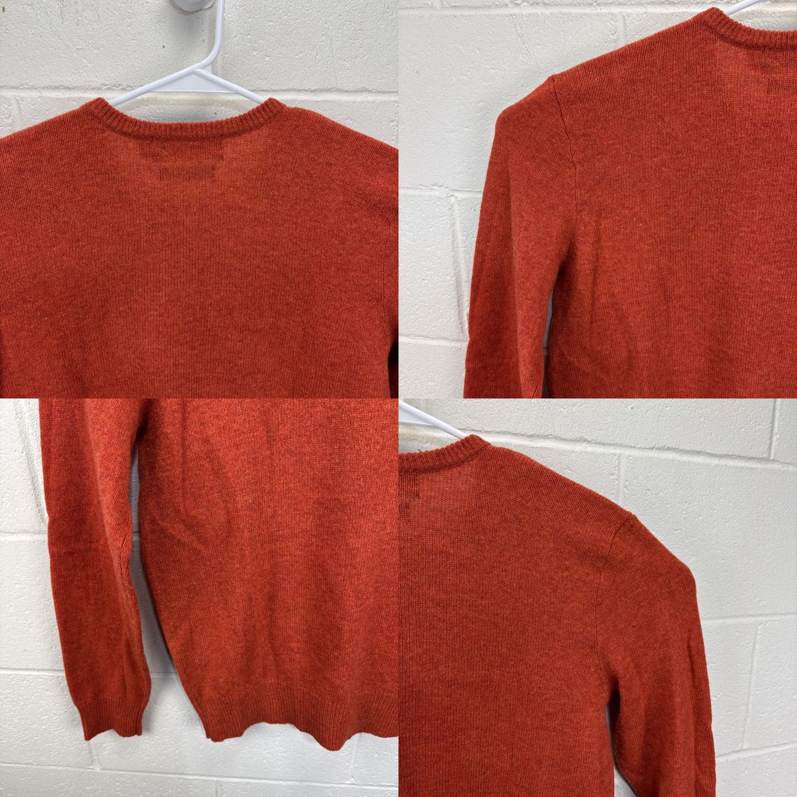 Polo Ralph Lauren VINTAGE Polo Ralph Lauren Women’s Knit Sweater Size Medium V-Neck Orange 90s Preppy Logo Pony Pullover Size M / US 6-8 / IT 42-44 - 9 Thumbnail