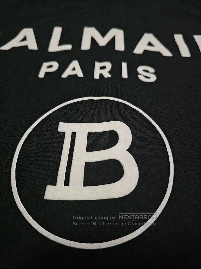 Balmain Balmain Paris Men's Short Sleeve T. Size US XXL / EU 58 / 5 - 2 Thumbnail