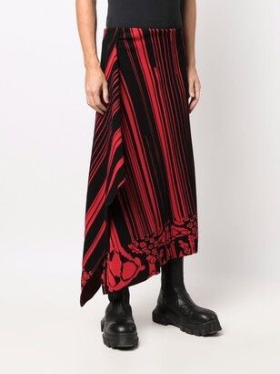 Other A Better Mistake Touch Me Intarsia-Knit Asymmetric Skirt Size 26" / US 2 / IT 38 - 4 Thumbnail
