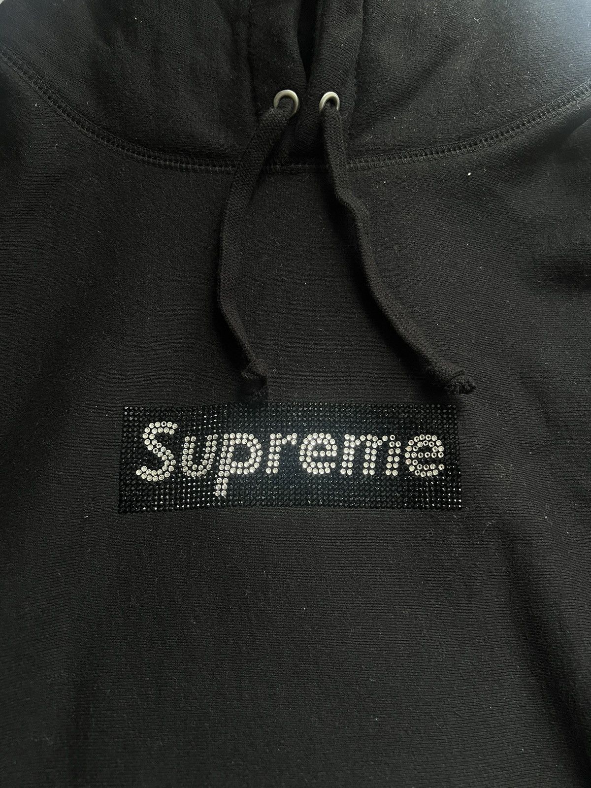 Supreme Supreme Swarovski Box Logo Hoodie Size US L / EU 52-54 / 3 - 2 Thumbnail