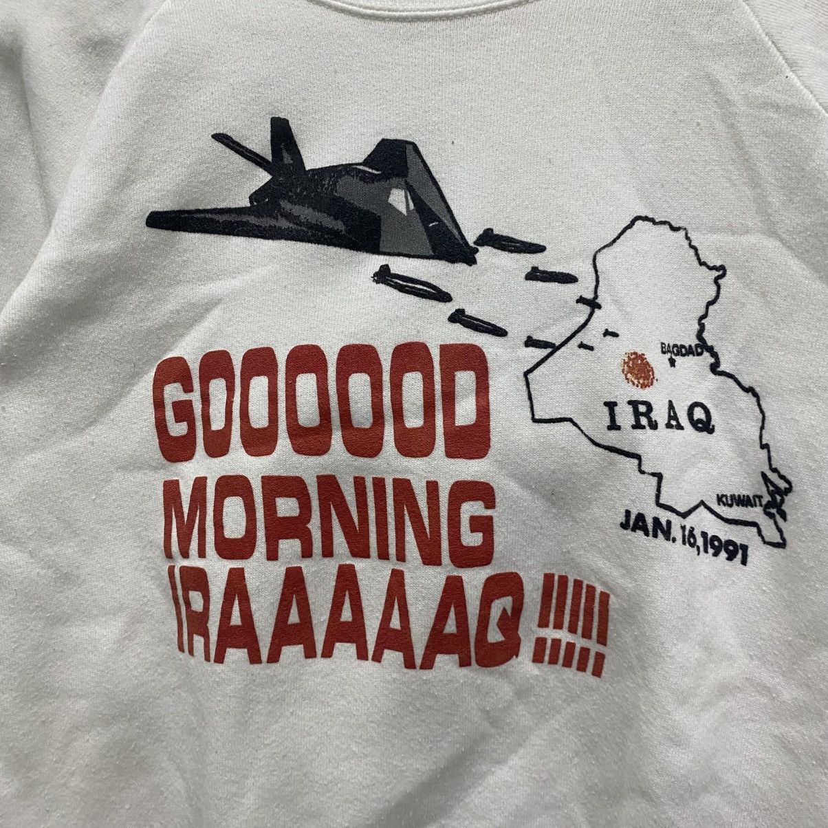 Vintage Vintage 1991 Desert Storm Operation "Good Morning Iraq" Size US S / EU 44-46 / 1 - 5 Thumbnail