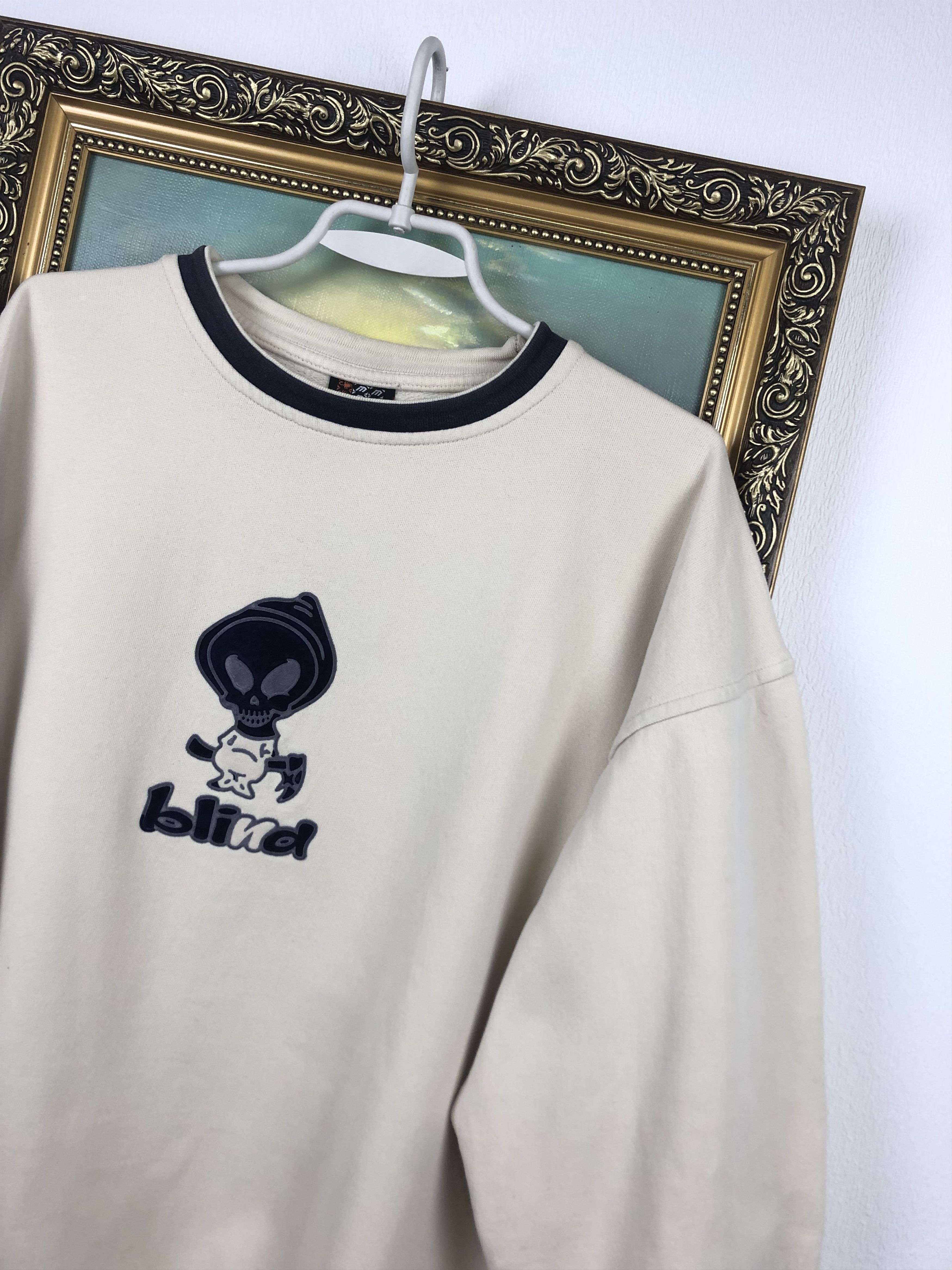 Vintage Vintage Bling Sweatshirt Rare Hype Y2K Drill Size US XL / EU 56 / 4 - 4 Thumbnail