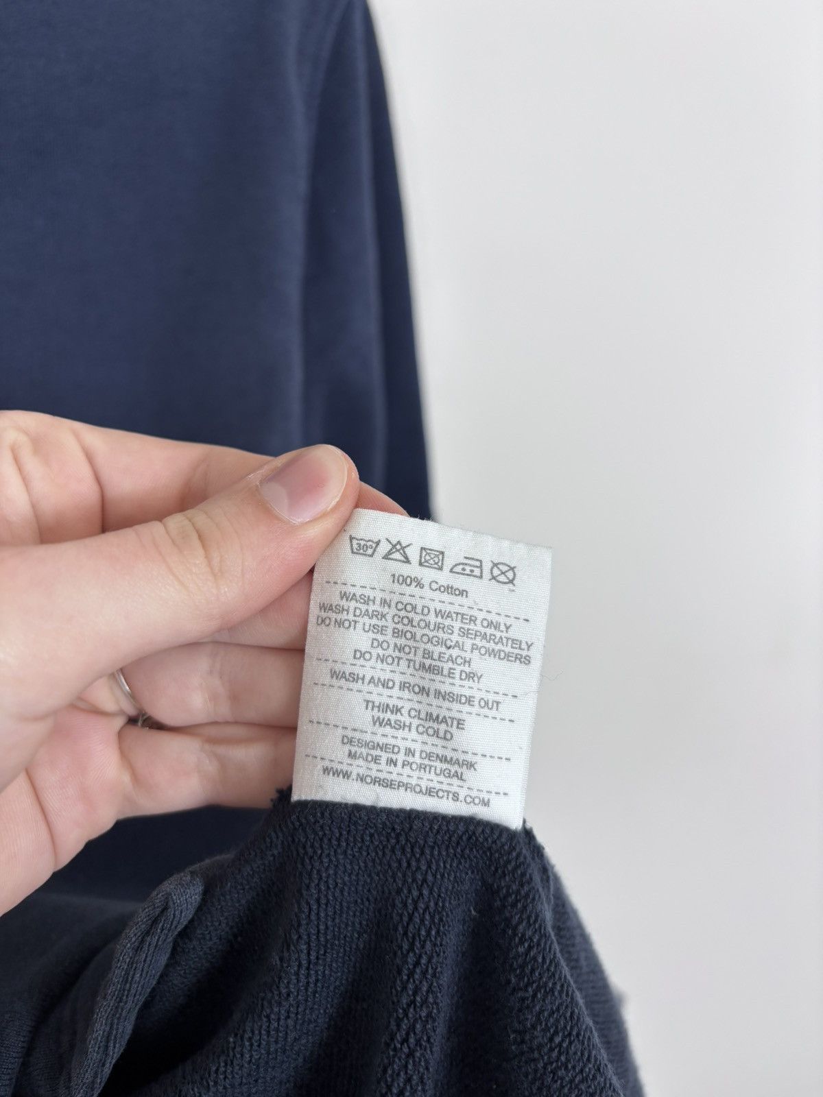 Norse Projects Norse Projects Men’s Magne Half Zip Compact Navy Sweatshirt Size US M / EU 48-50 / 2 - 11 Thumbnail