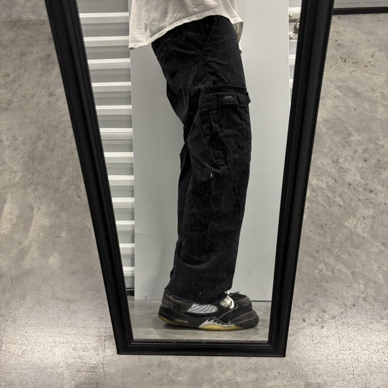 Japanese Brand × Vintage Crazy Vintage Y2K/2000s Black Streetwear Skater Cargo Pants! Size US 30 / EU 46 - 2 Thumbnail