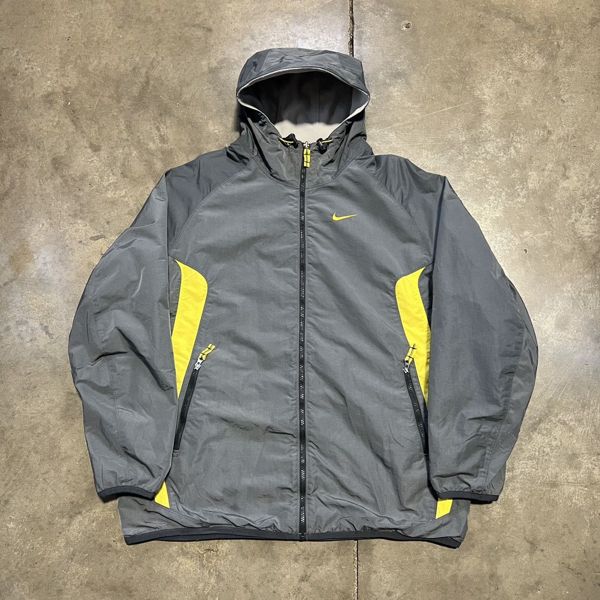 Nike × Vintage Vintage Nike Reversible Puffer Jacket Mini Swoosh Fleece Y2K Size US XL / EU 56 / 4 - 4 Thumbnail