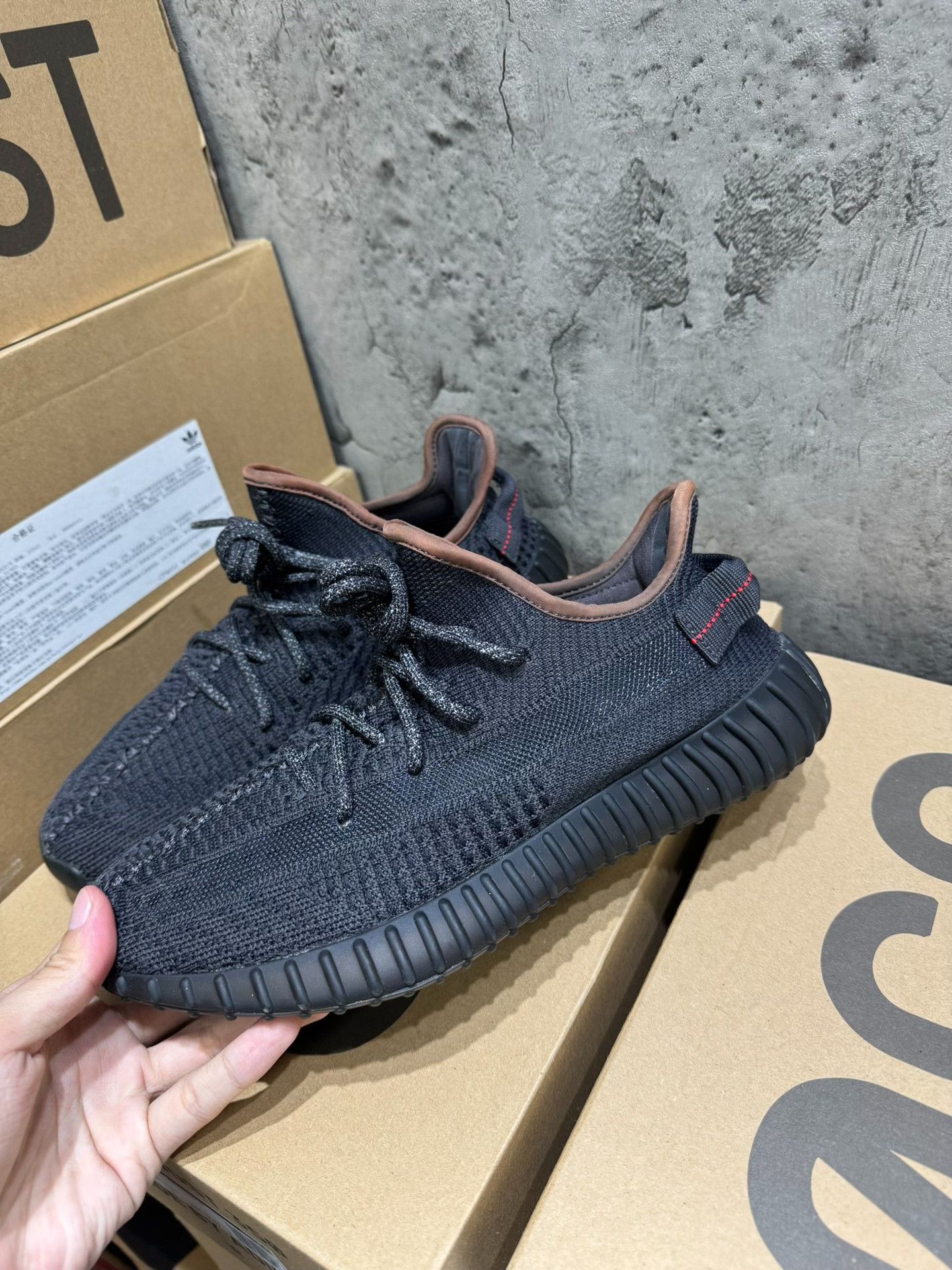 Adidas Adidas YEEZY350 Black Lowtop Sneakers 41 Men Size US 8.5 / EU 41-42 - 1 Thumbnail