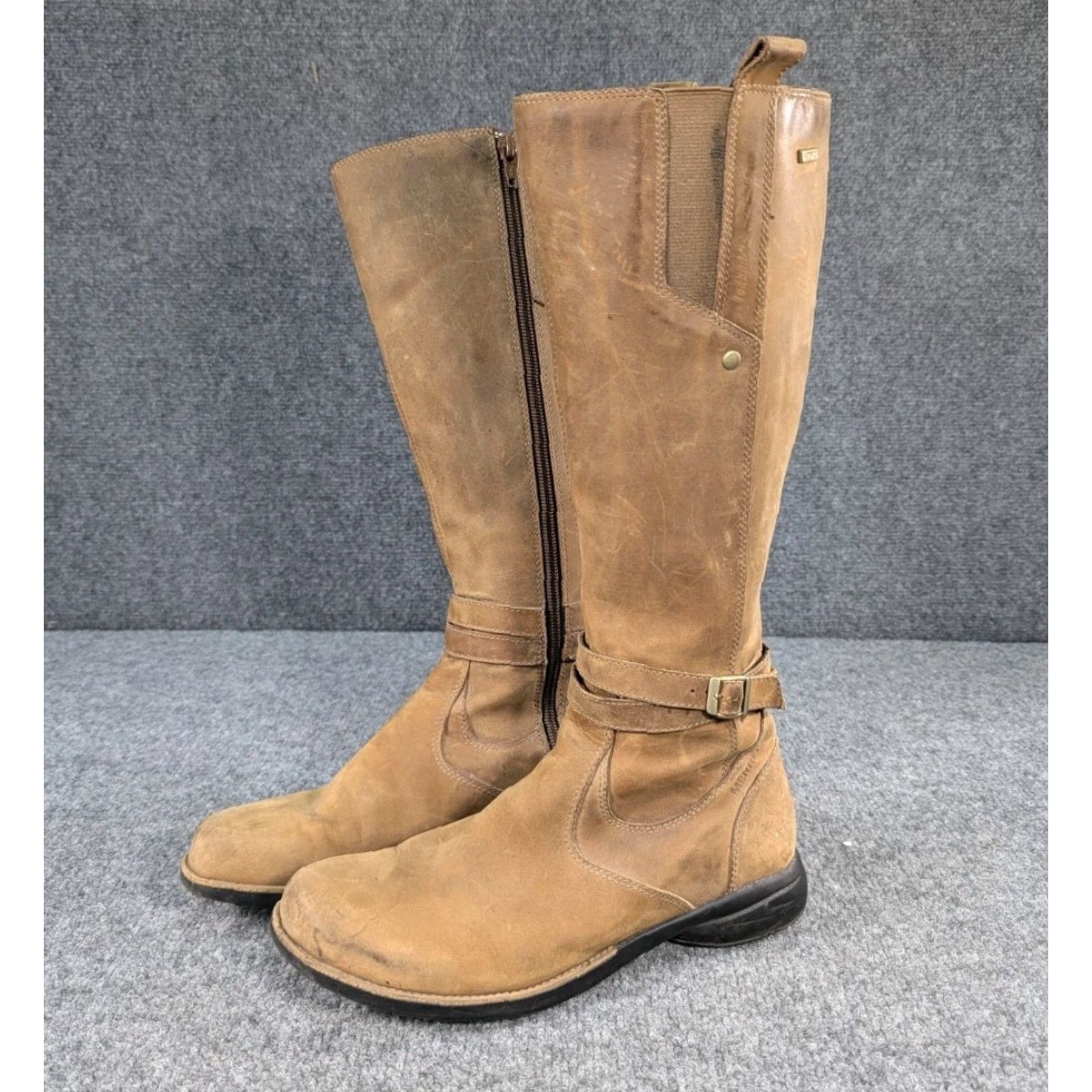 Merrell Merrell Tetra Strap Waterproof Leather Knee High Riding Boots Women 8 Size US 6 / IT 36 - 2 Thumbnail