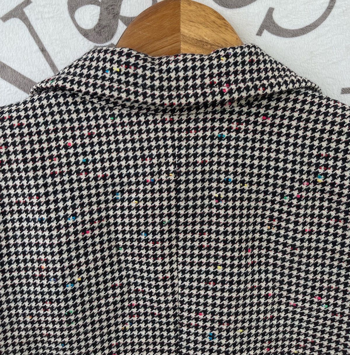 Yves Saint Laurent 🔥A/W 1980 YVES SAINT LAURENT WOMEN'S HOUNDSTOOTH JACKET Size M / US 6-8 / IT 42-44 - 14 Thumbnail