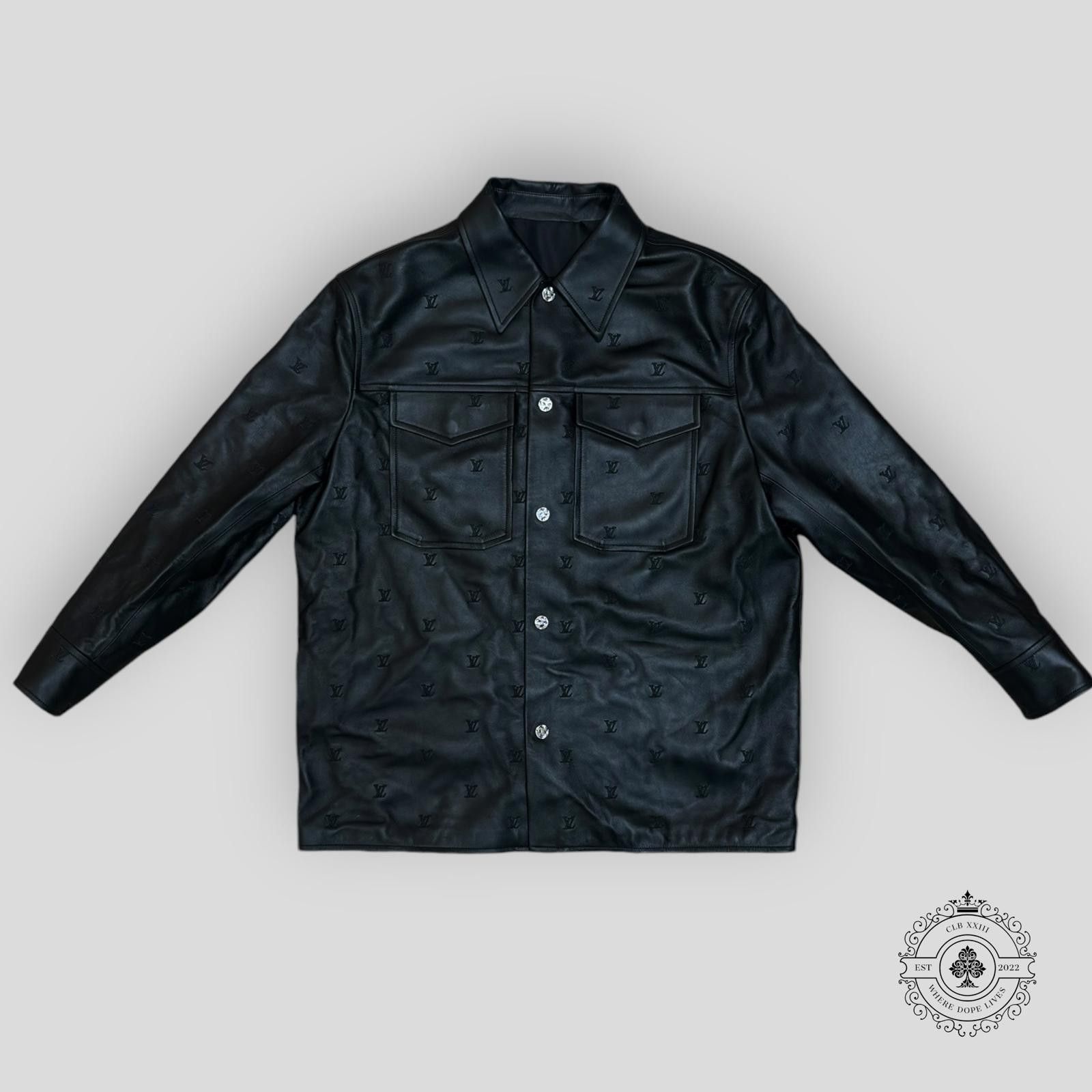 Louis Vuitton Louis Vuitton Embroidered Leather Signature Overshirt Size US M / EU 48-50 / 2 - 1 Thumbnail