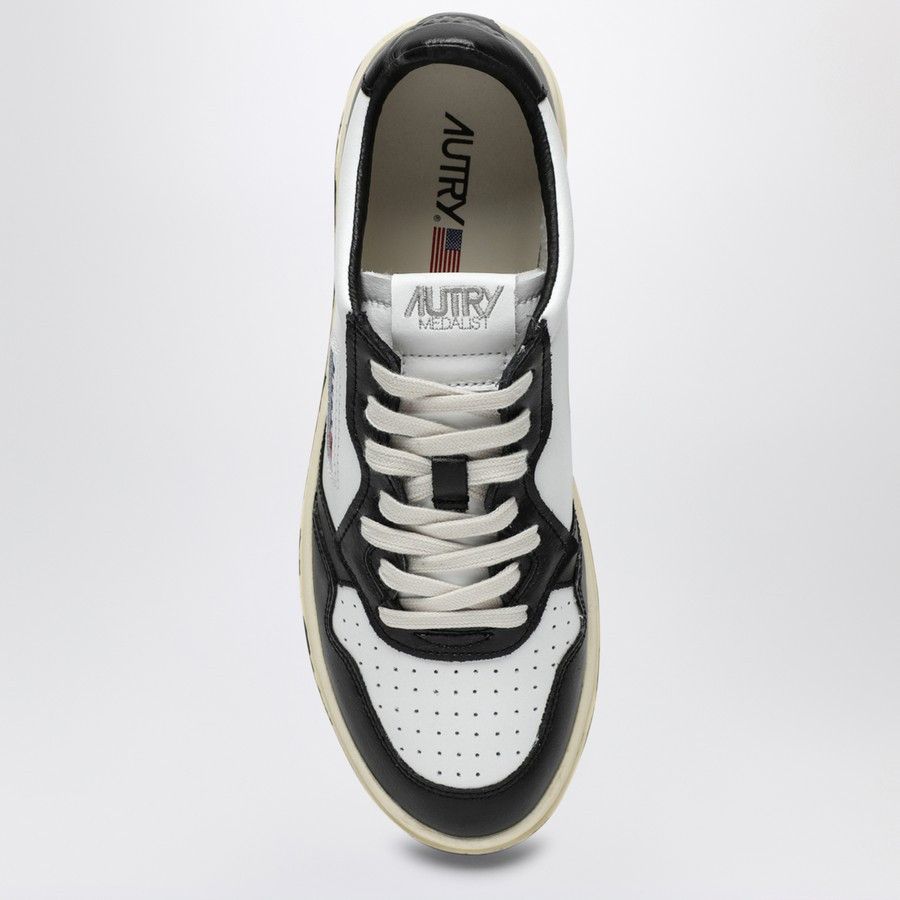 AUTRY o1d2blof0725 Leather Low-Top Sneakers in Black/White Size US 8 / EU 41 - 3 Thumbnail