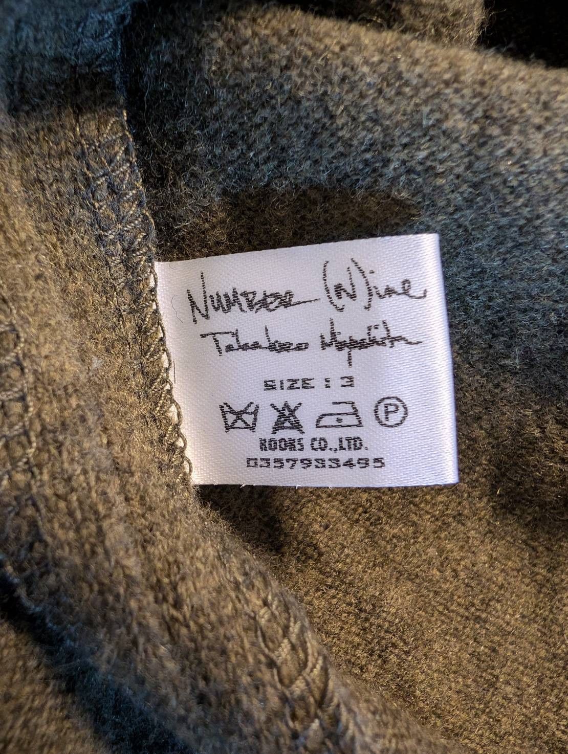 Number (N)ine NUMBER (N)INE Wool Cardigan Size US L / EU 52-54 / 3 - 5 Thumbnail