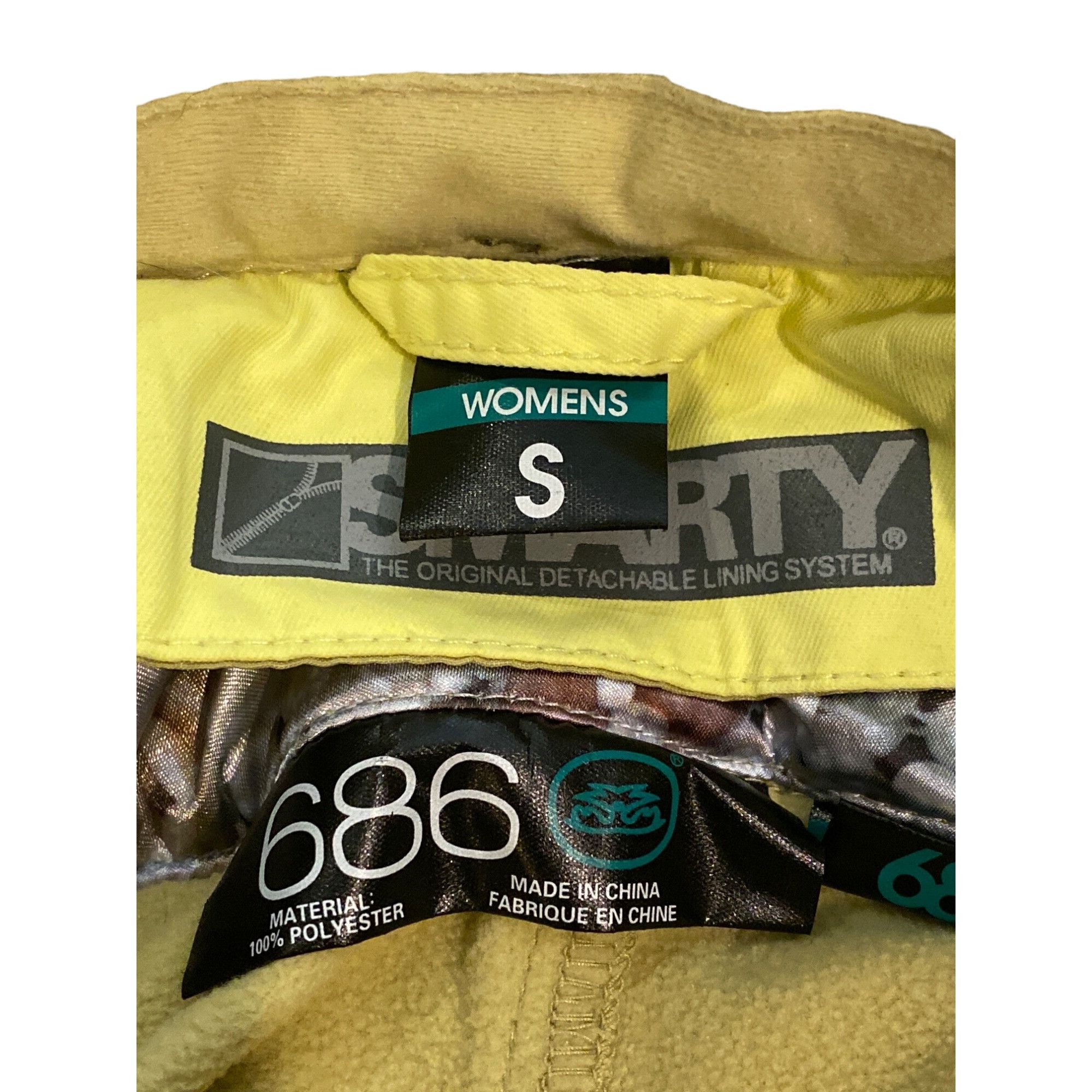 686 NWT 686 Smarty Original Cargo Ski Pants Zig Zag W's S Remove Size 28" / US 6 / IT 42 - 10 Thumbnail