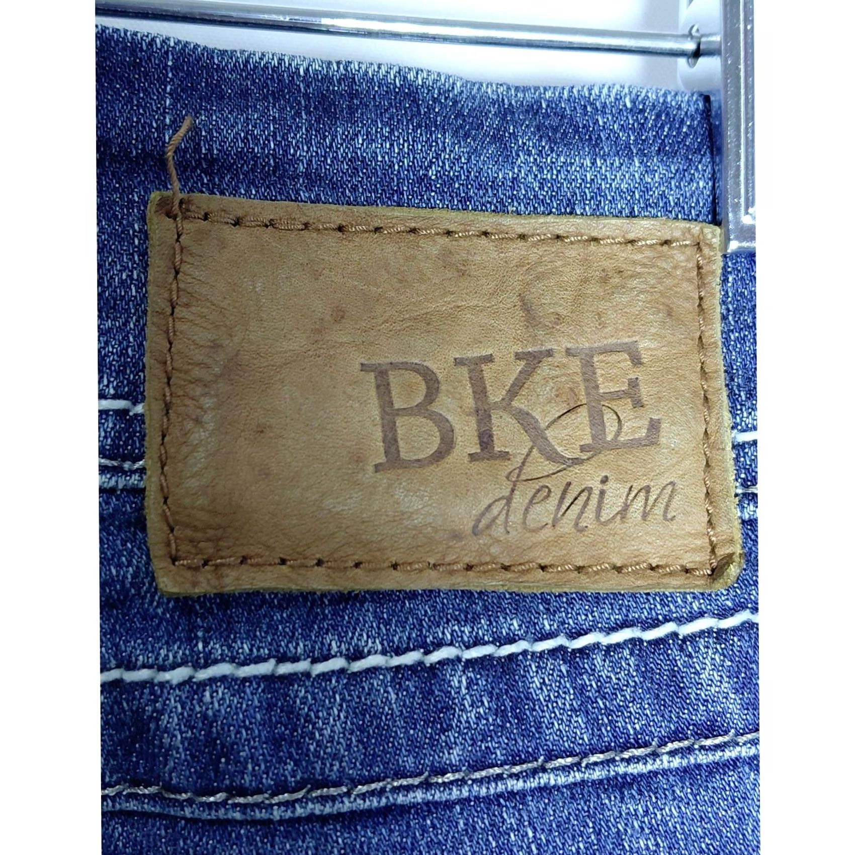 BKE BKE Sabrina Denim Jeans Blue Solid Regular Women Size 26L Size 26" / US 2 / IT 38 - 4 Thumbnail