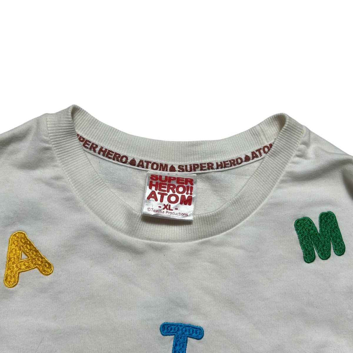 Anime Super Hero Atom Embroidery Logo Sweatshirt Size ONE SIZE - 5 Thumbnail