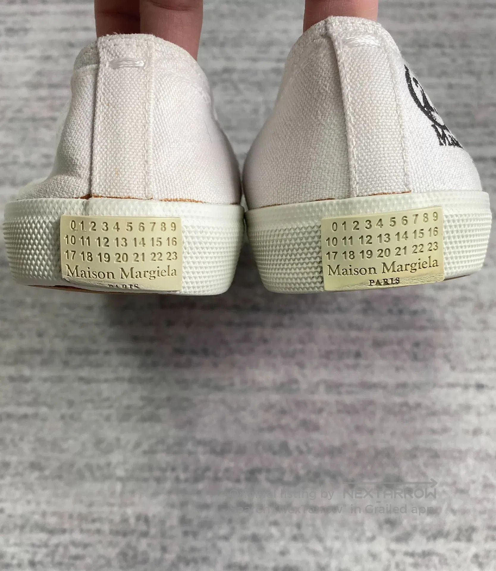 Maison Margiela margiela white tabi canvas flat shoes. Size US 6 / IT 36 - 6 Thumbnail