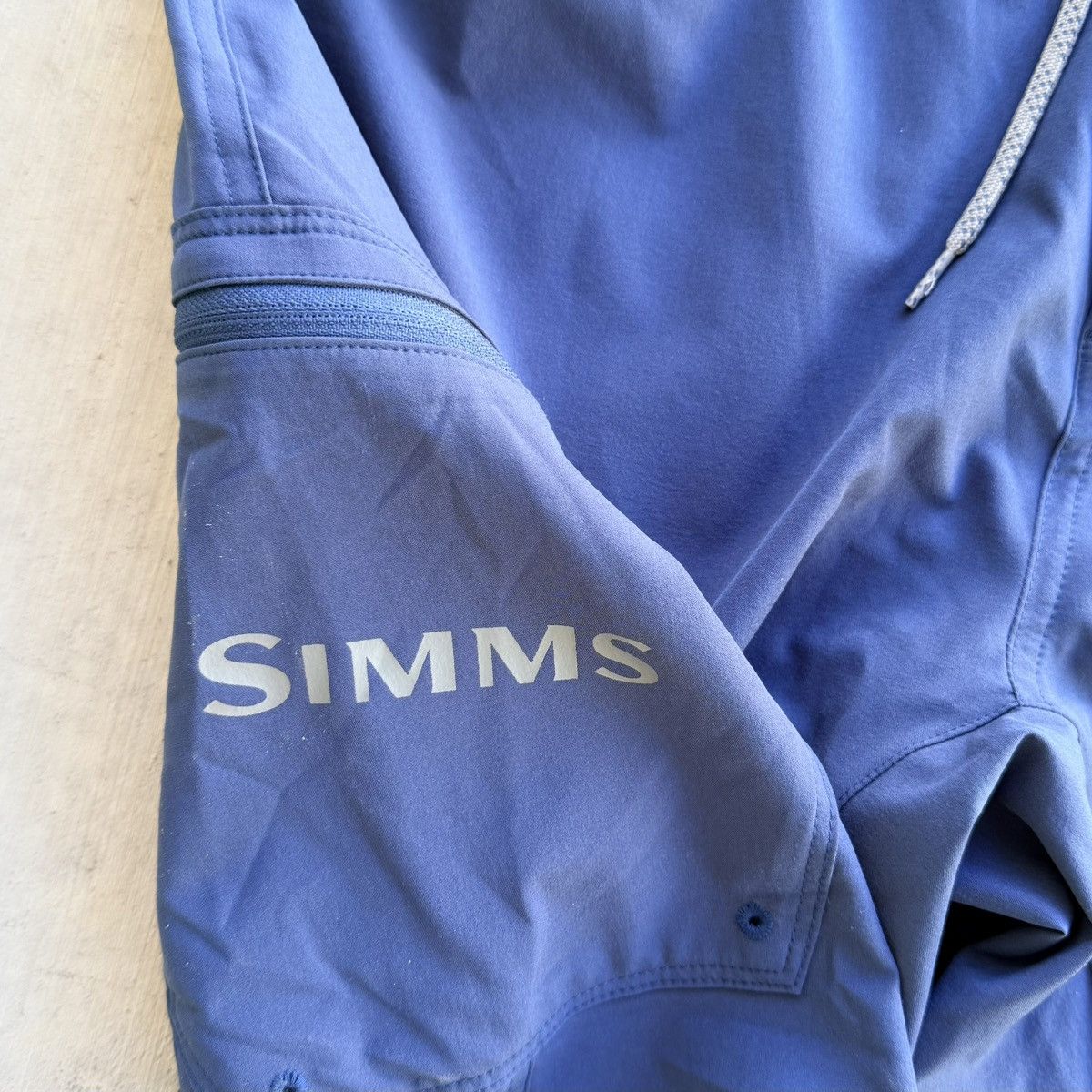 Simms Simms Solarflex Mens Solid Blue Swim Trunks Boardshorts 36 Size US 36 / EU 52 - 4 Thumbnail