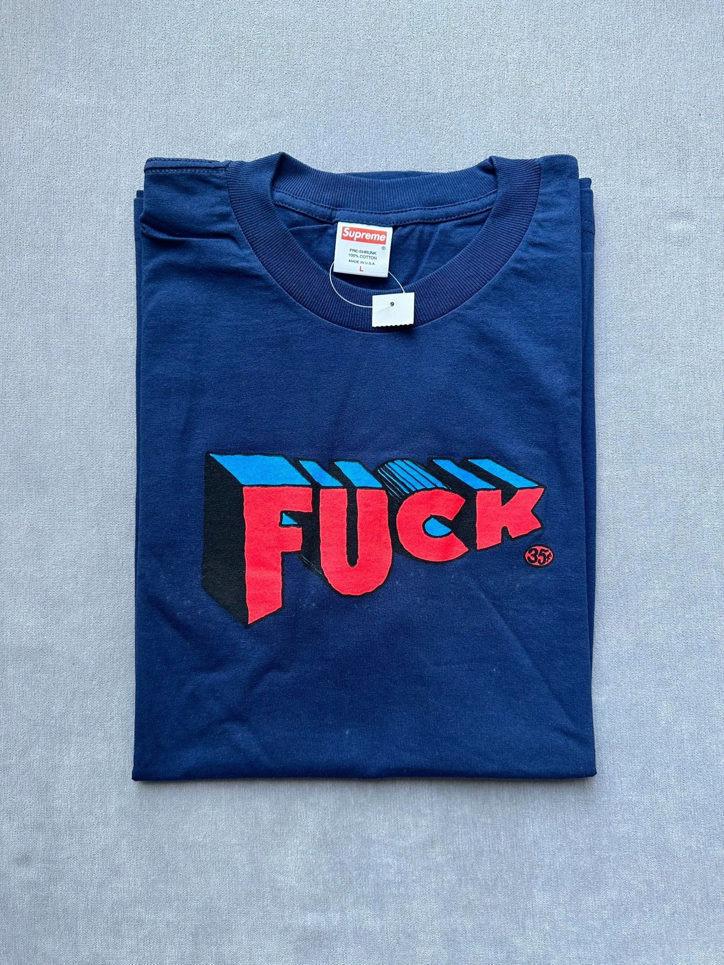 Supreme Supreme 2008 R.crumb Swear Tee Navy Blue L New Deadstock Size US L / EU 52-54 / 3 - 1 Thumbnail