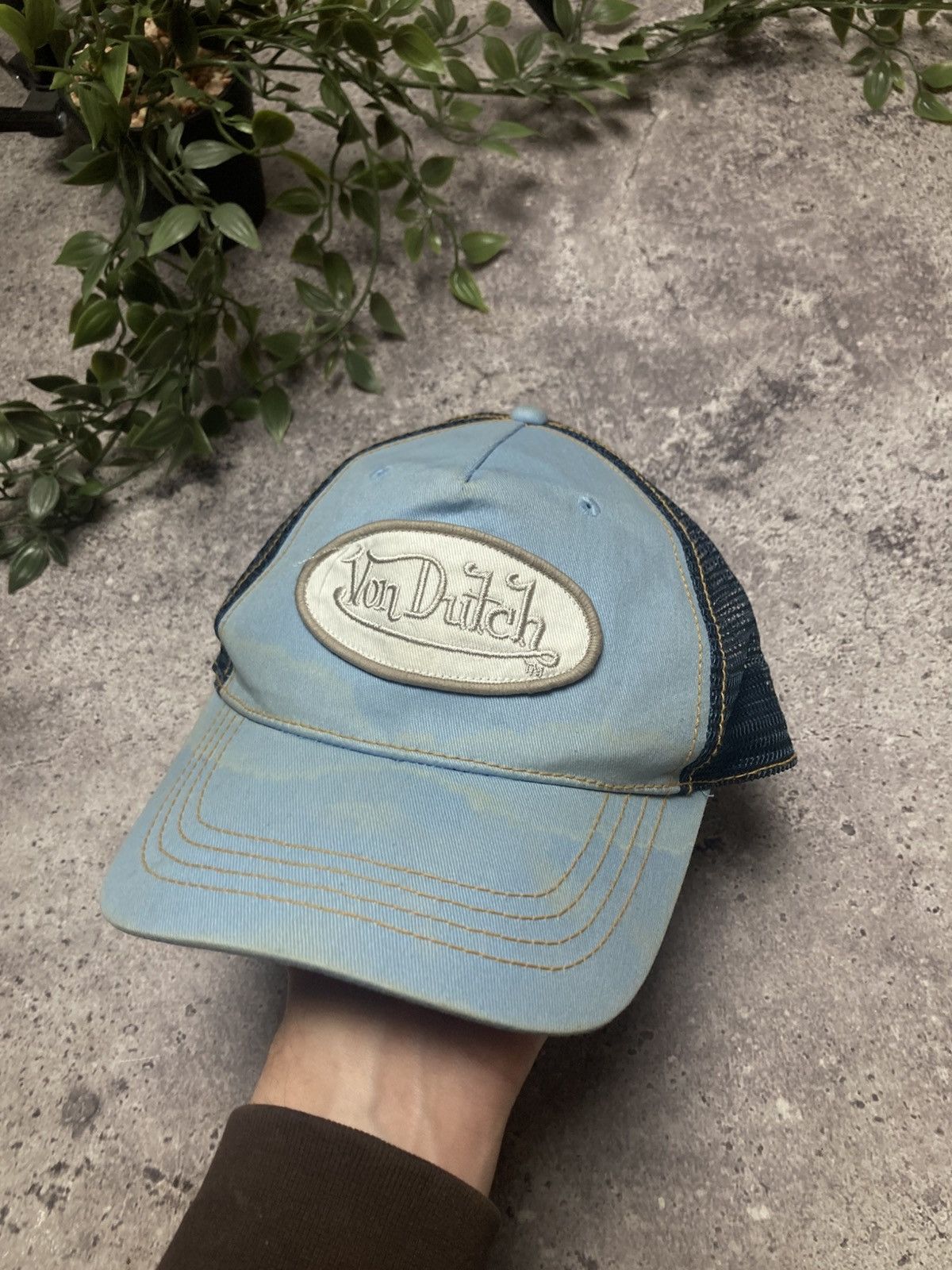 Von Dutch Y2K Vintage Visor Trucker Von Dutch Visor – Holy Thrift main image 3