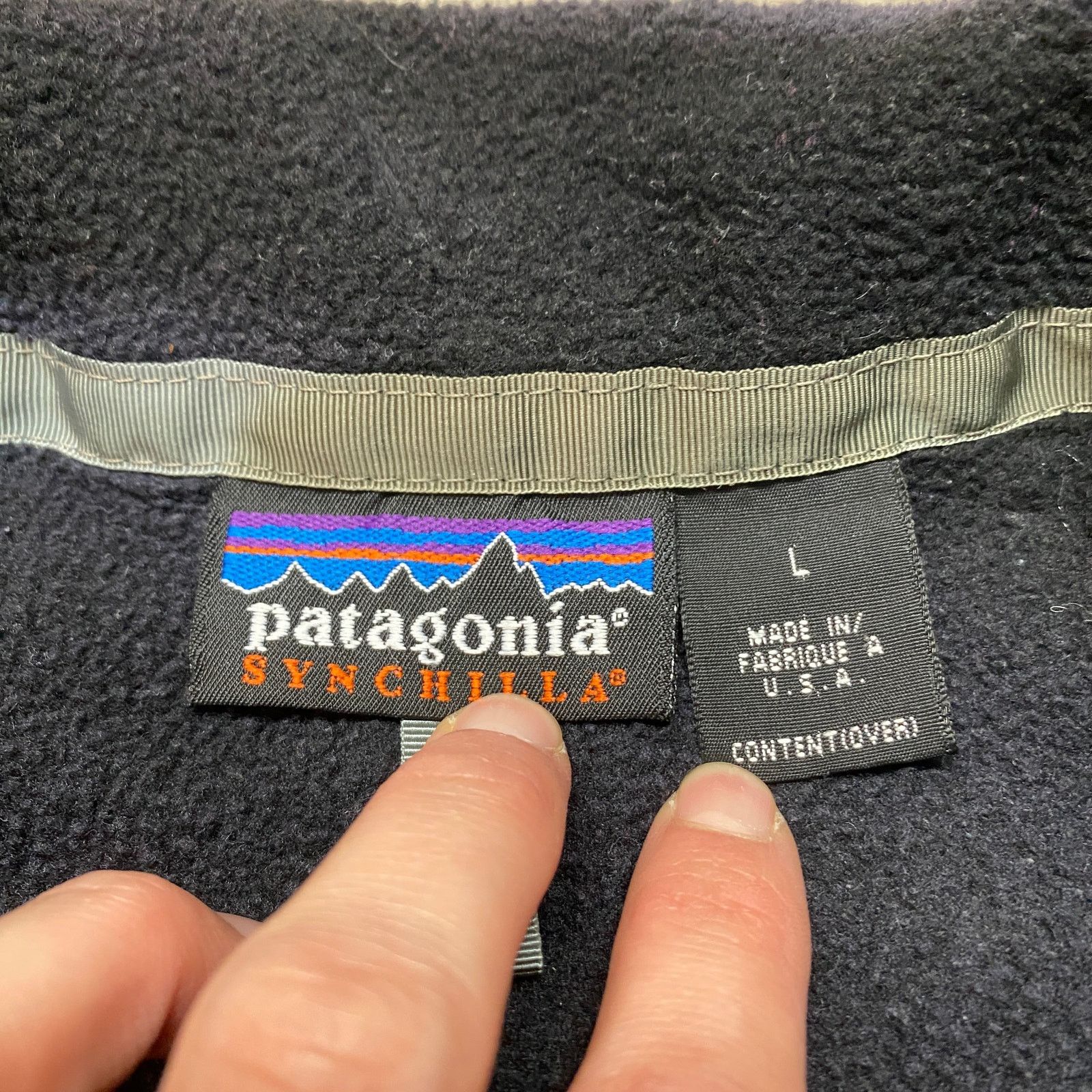 Patagonia × Vintage VTG Patagonia Synchilla Jacket II Fleece Jacket Large Gorp Size US L / EU 52-54 / 3 - 4 Thumbnail