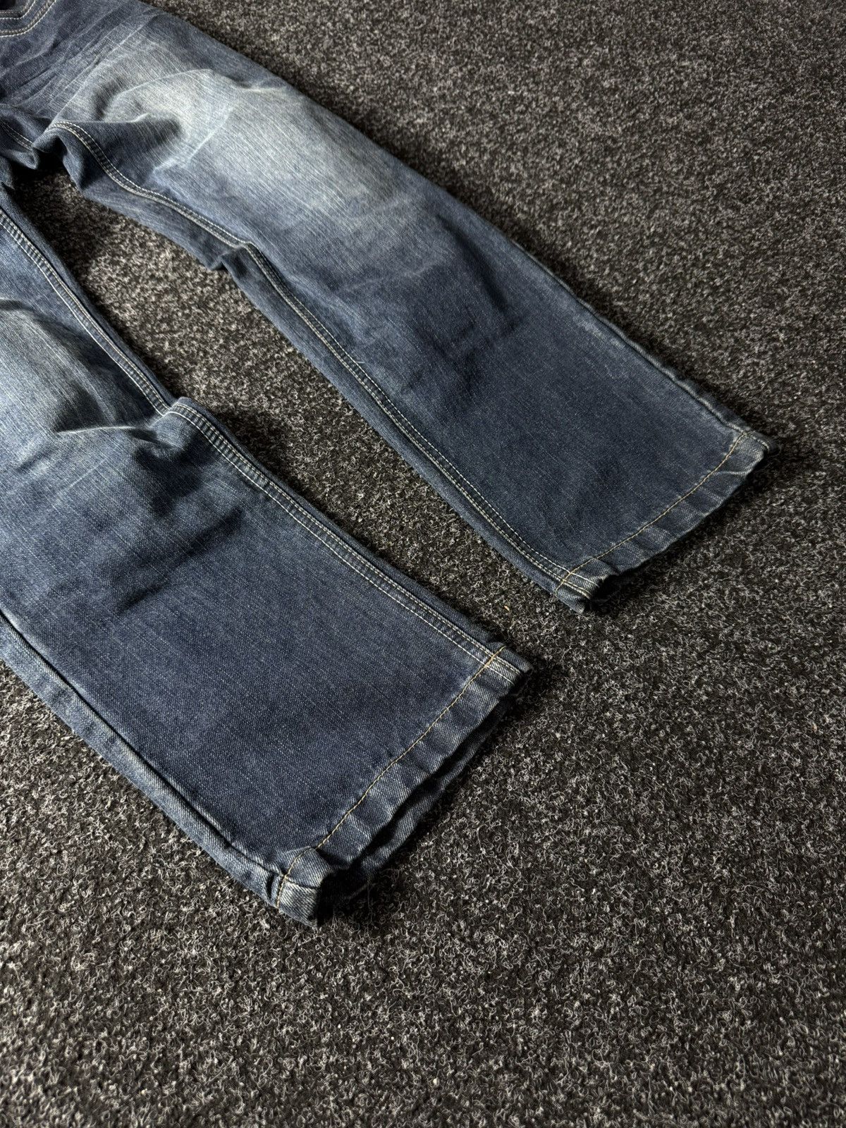 Harley Davidson Vintage 90s Racing MOTO biker Held denim women’s jeans pants Size 29" - 4 Thumbnail