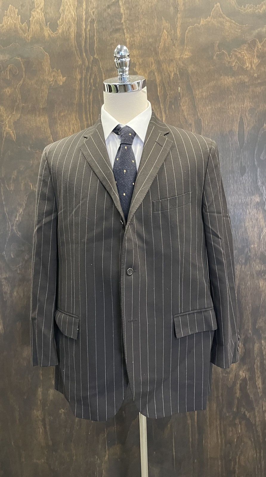 Polo Ralph Lauren × Vintage 3-button Striped Wool Twill Suit
