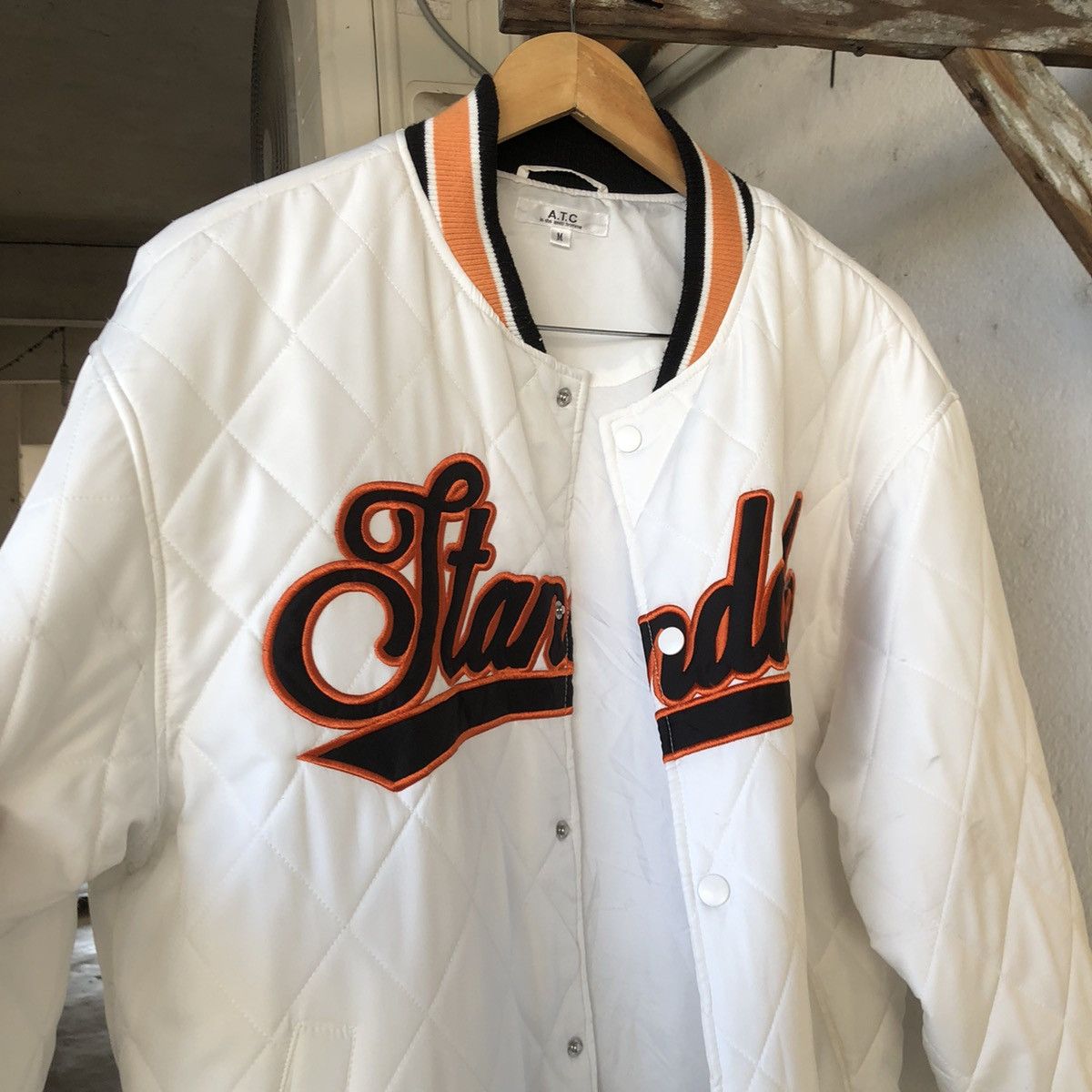In The Attic Rare🔥 In The Attic "Standard" Logo Quilt Varsity Jacket Size US M / EU 48-50 / 2 - 13 Thumbnail