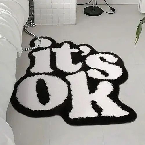 Other Handmade " IT's OK " Fluffy Anti Slip Rugs Size ONE SIZE - 3 Thumbnail