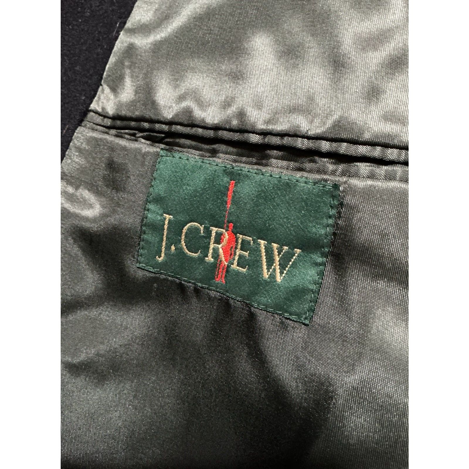 J.Crew VINTAGE J. Crew Blazer Wool Cashmere Blend Navy Three Button Sportscoat Jacket L Mens Size 42R - 4 Thumbnail