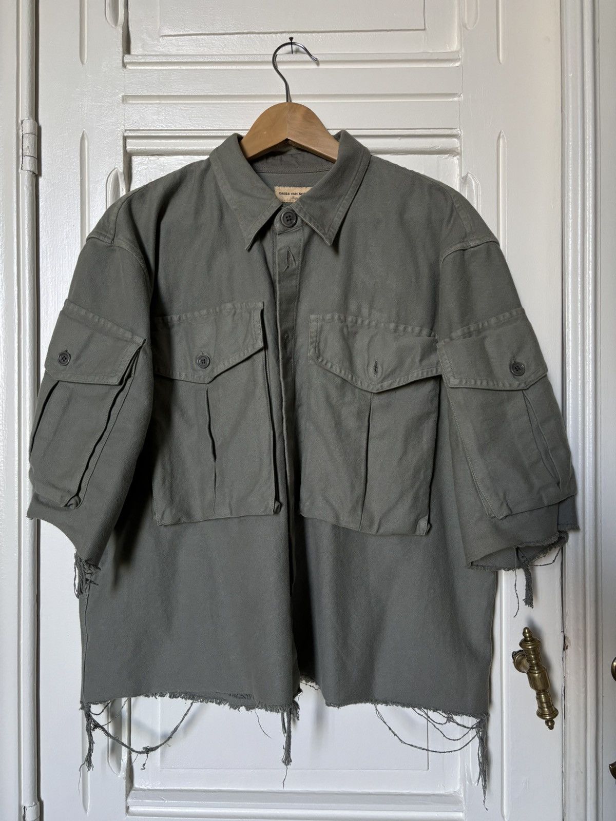 Dries Van Noten Dries Van Noten over dyed grey shirt Size US L / EU 52-54 / 3 - 9 Thumbnail