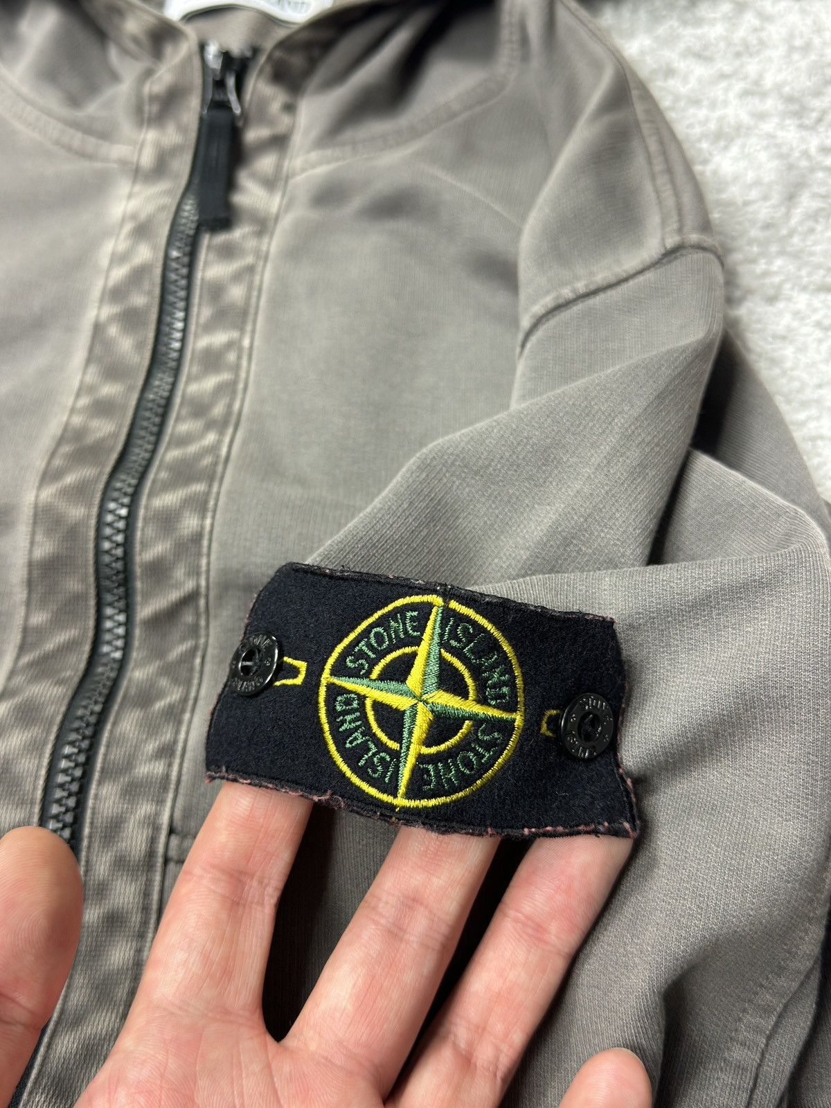 C.P. Company × Stone Island × Vintage Vintage Stone Island Garment Dyed Zip Hoodie Size US XL / EU 56 / 4 - 3 Thumbnail