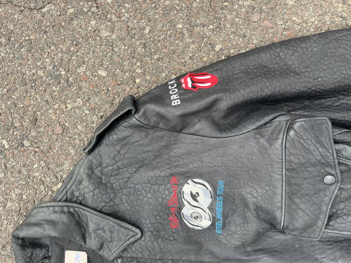 Brockum The Rolling Stones Leather Jacket Tour 89’ “Steel Wheels” Size US L / EU 52-54 / 3 - 7 Thumbnail