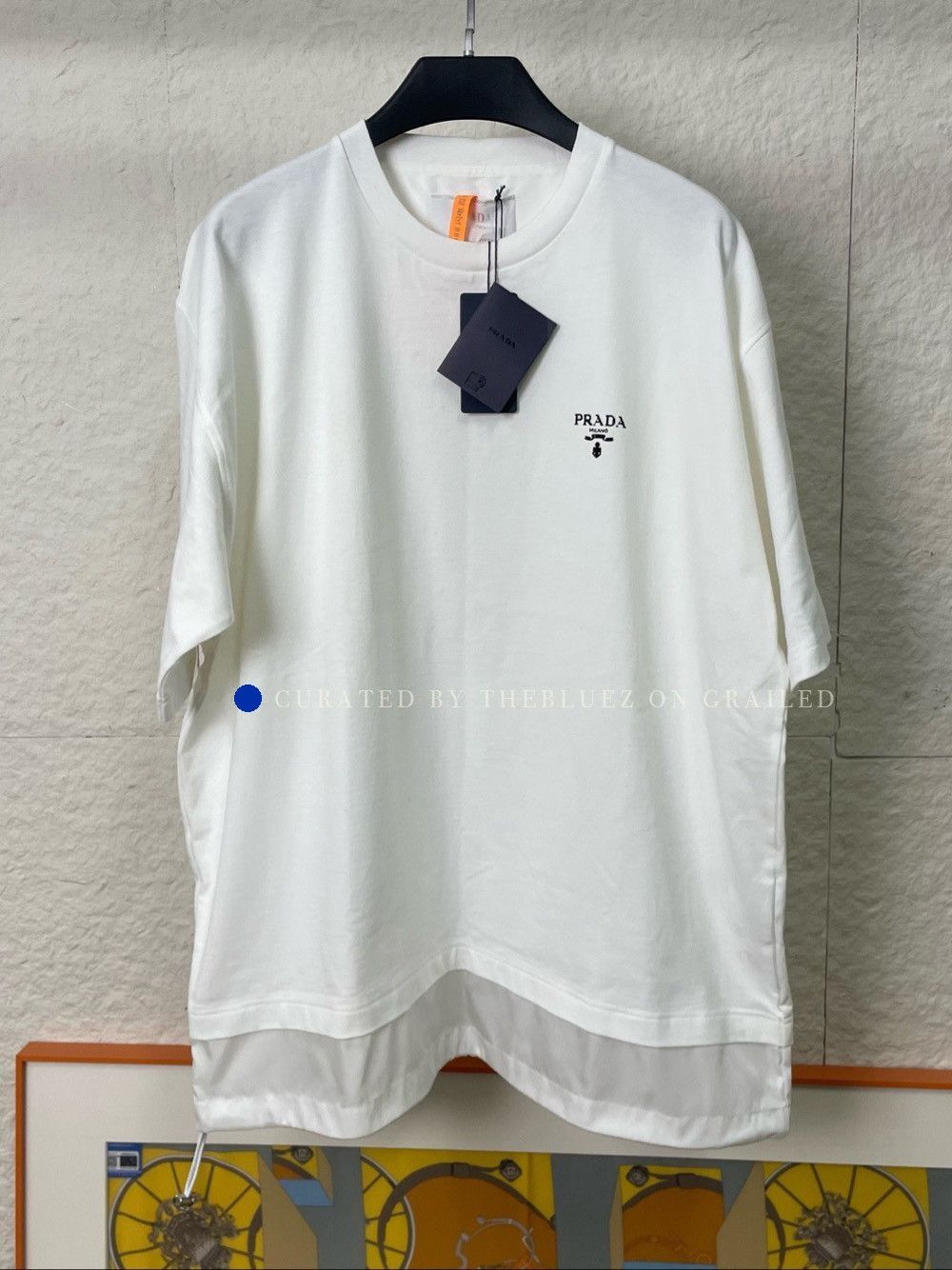 Prada Minimalist Logo T-Shirt in White Size US XL / EU 56 / 4 - 1 Thumbnail