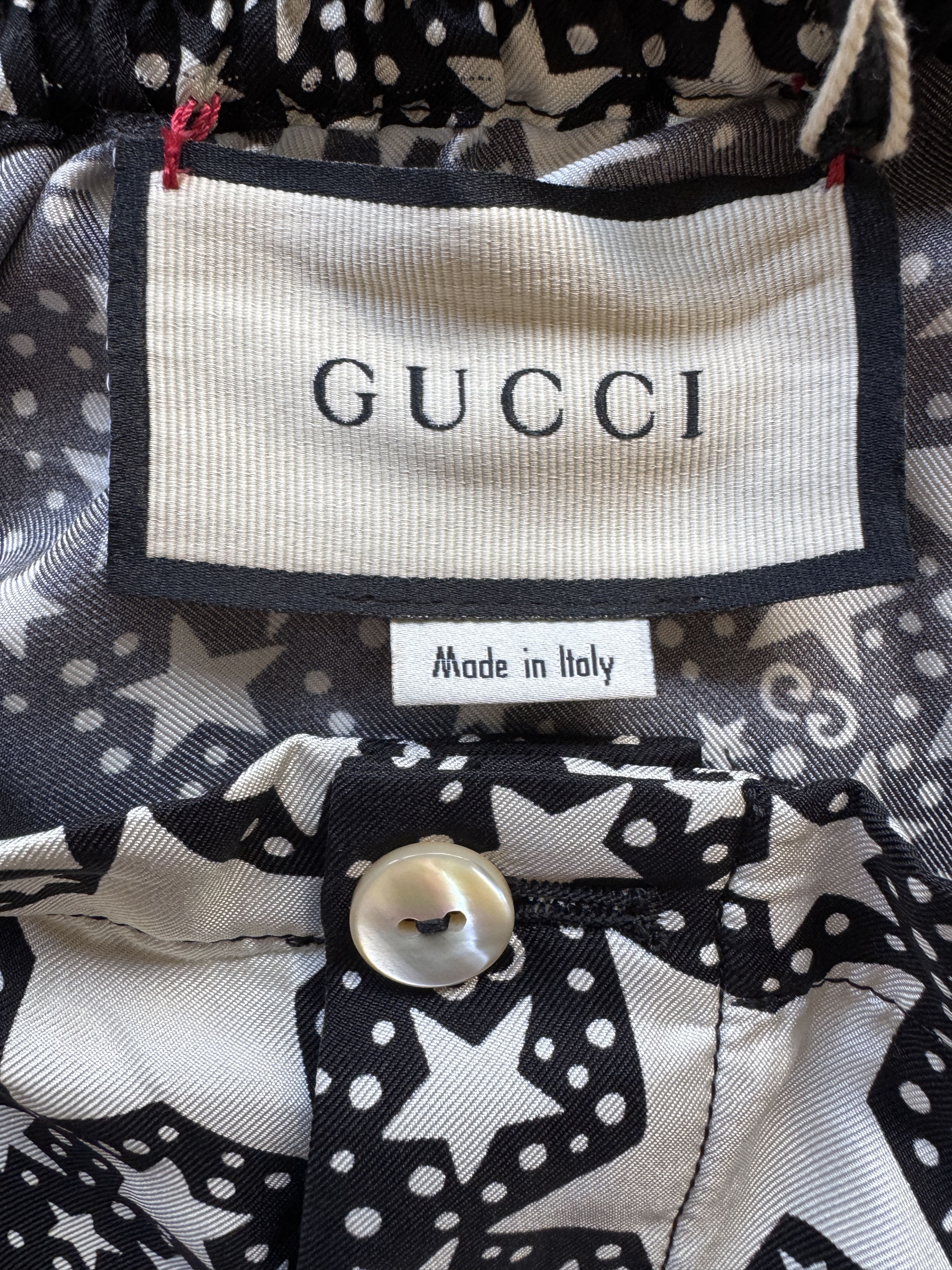 Gucci GG Star Monogram Silk Shorts Size US 28 / EU 44 - 19 Thumbnail