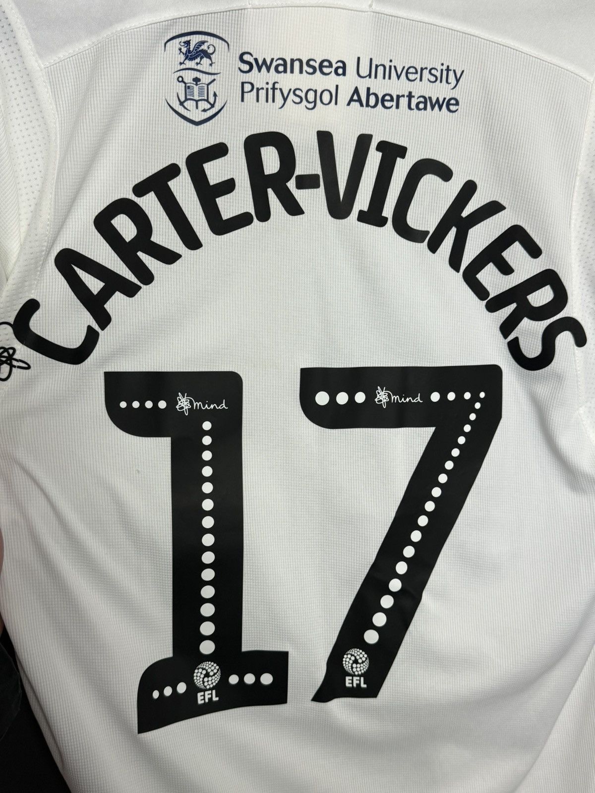 Joma Swansea City 18/19 Home Carter-Vickers Football Jersey Size US L / EU 52-54 / 3 - 3 Thumbnail