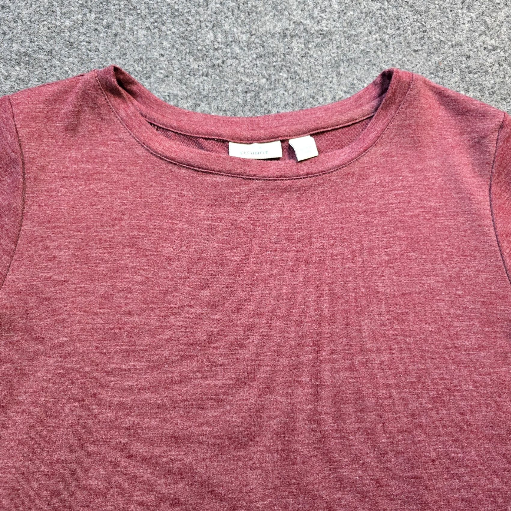 Vintage LOGO Lori Goldstein Sweatshirt Womens Size Medium Red Floral Trim Crochet Casual Size M / US 6-8 / IT 42-44 - 2 Thumbnail