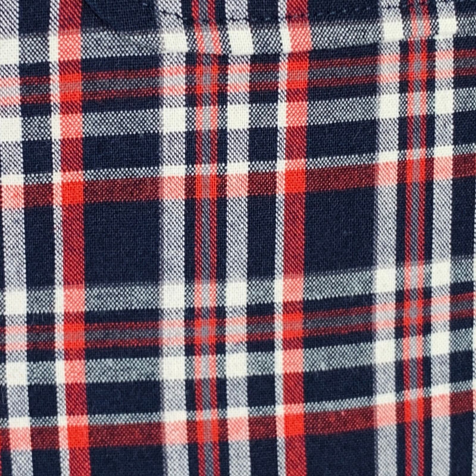 Maison Kitsune Size 36 Navy Red White Plaid Cotton Sport Coat Size 36R - 2 Thumbnail