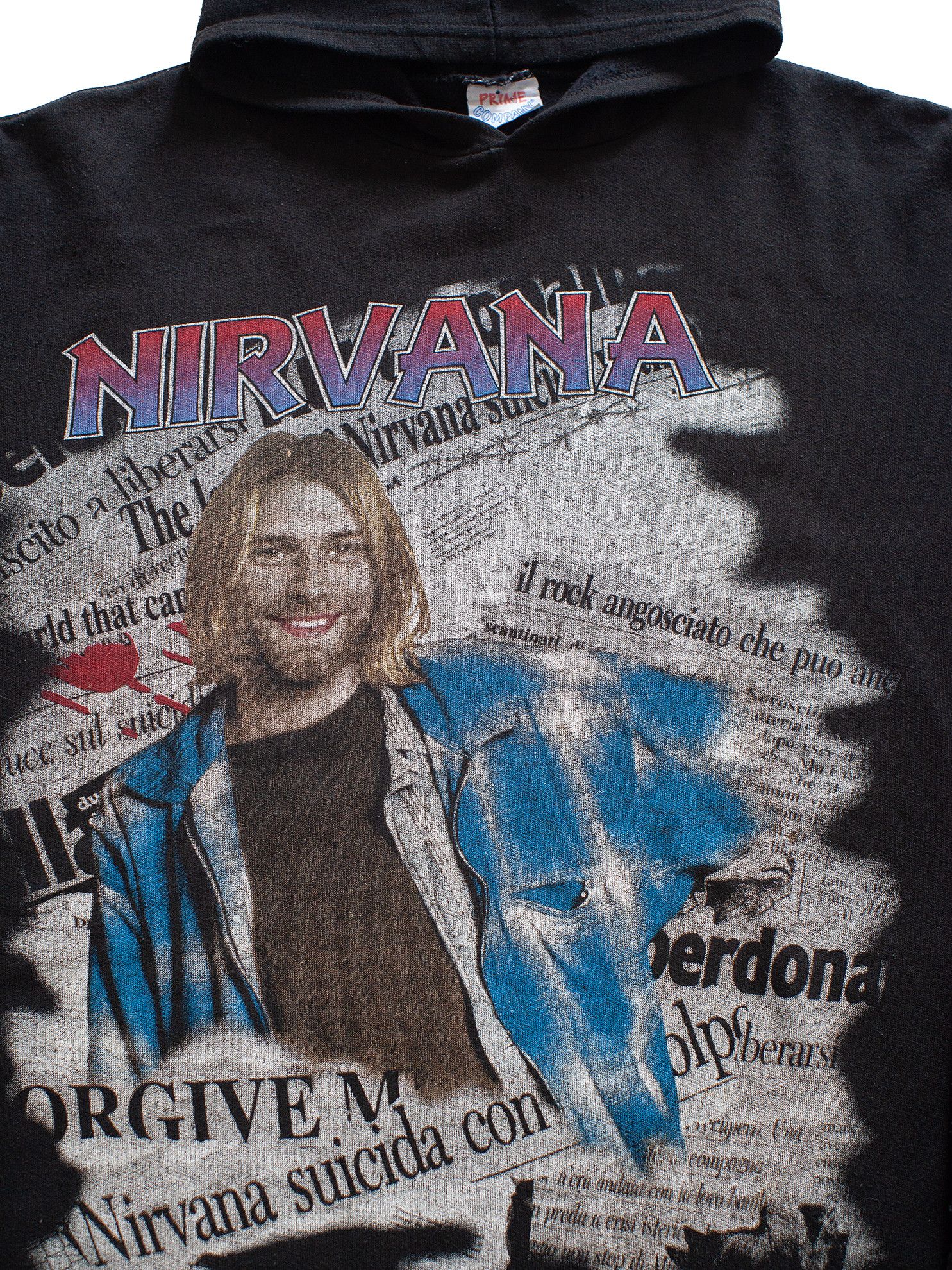 Band Tees Vintage 90s Nirvana / Kurt Cobain Euro Boot Band Hoodie Size US XL / EU 56 / 4 - 3 Thumbnail