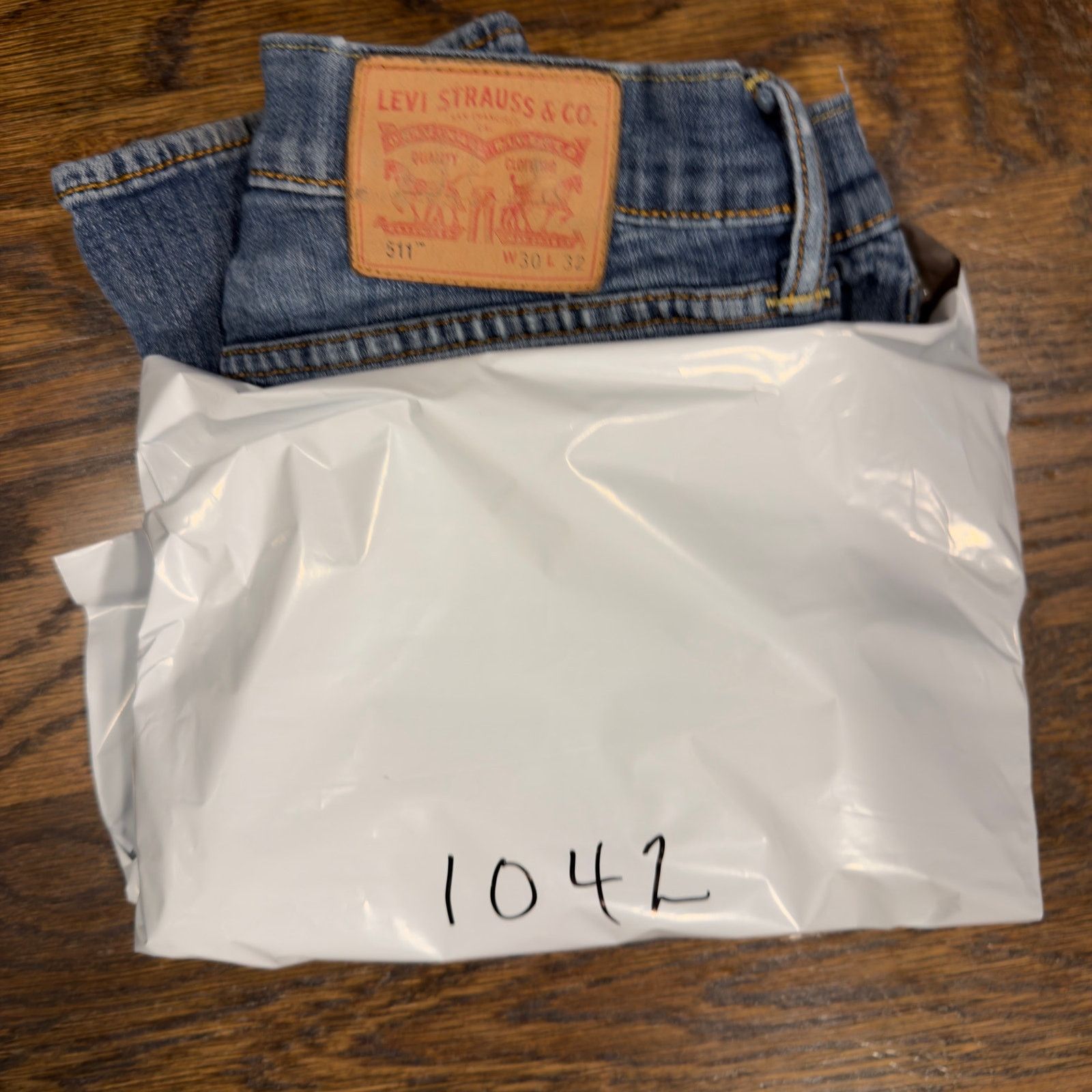 Levi's Levi's 511 Rigid Dragon Jeans 30x32 2014 Thick Leather Patch Size US 30 / EU 46 - 10 Thumbnail
