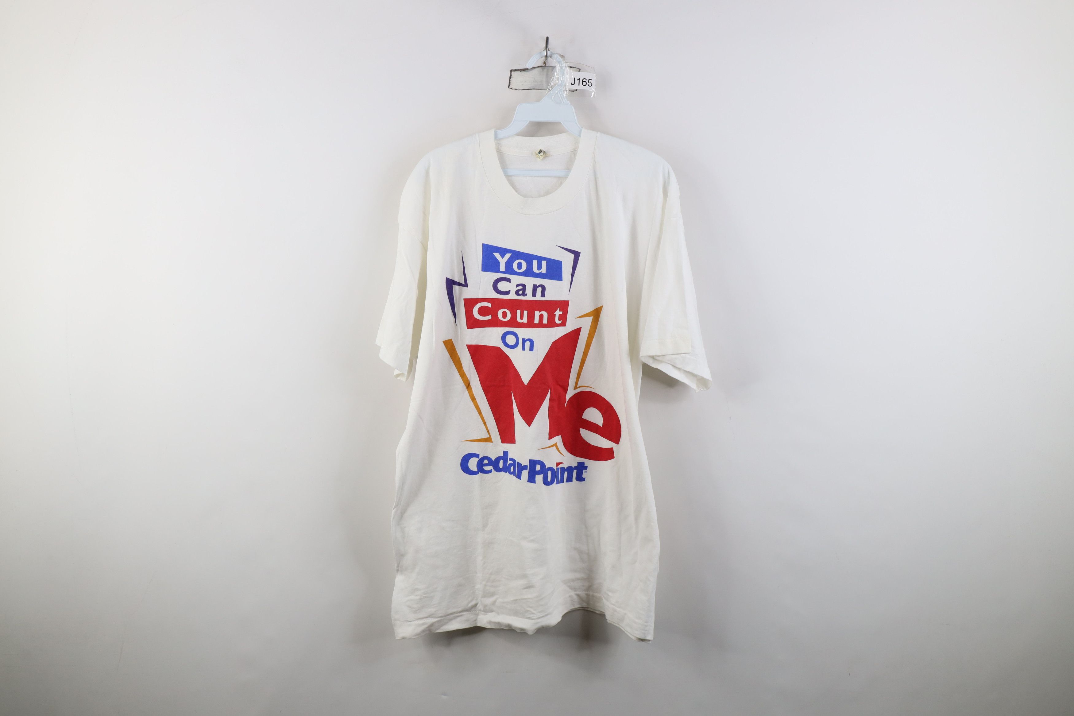 Vintage Vintage 80s 90s Me Cedar Point Amusement Park T-Shirt White Size US XL / EU 56 / 4 - 1 Thumbnail