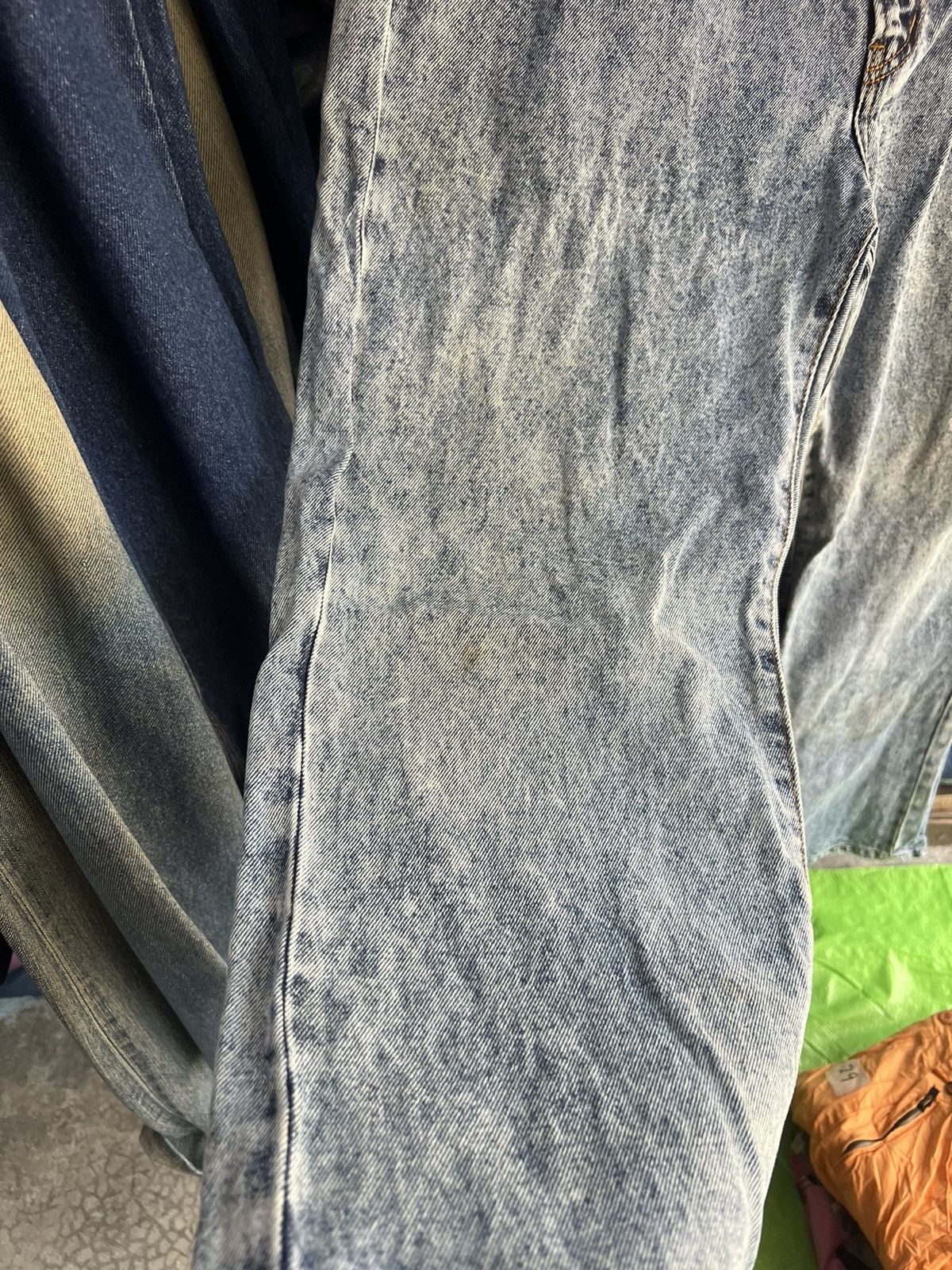 PHENOMENON 🔥Rare Phenomenon Color Bleach Denim Size US 37 - 8 Thumbnail