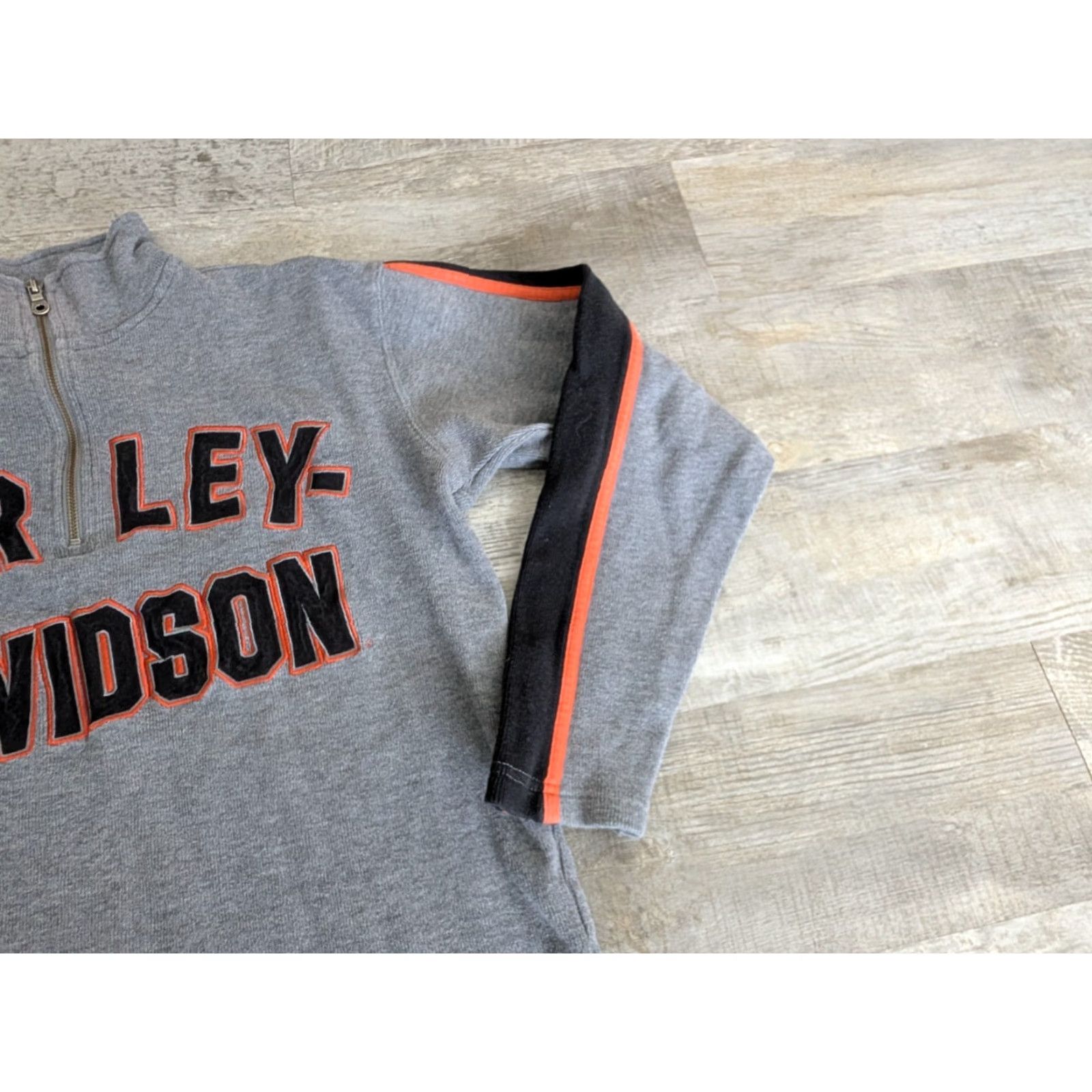 Harley Davidson VINTAGE Harley-Davidson Pullover 1/4 Zip Thermal Waffle Sweater M Gray Knit Logo Shirt Mens Size US M / EU 48-50 / 2 - 4 Thumbnail