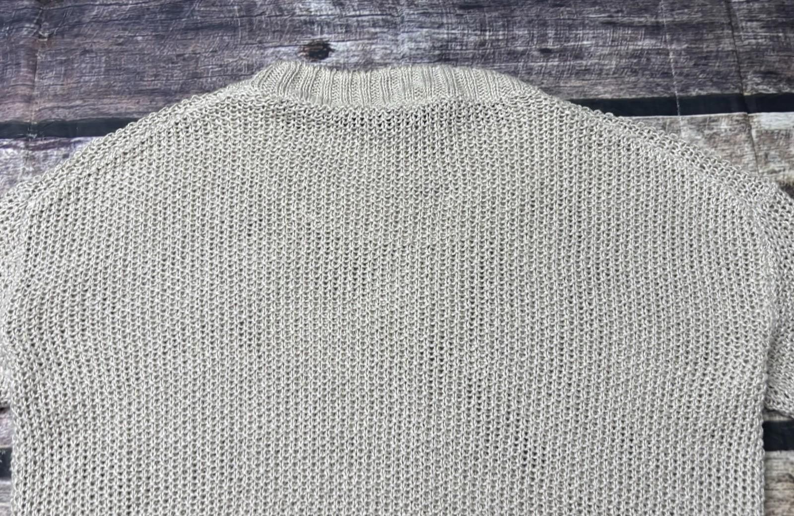 J.Crew J Crew Sweater Women XXS Linen Open Knit Crochet Pullover Size XS / US 0-2 / IT 36-38 - 7 Thumbnail
