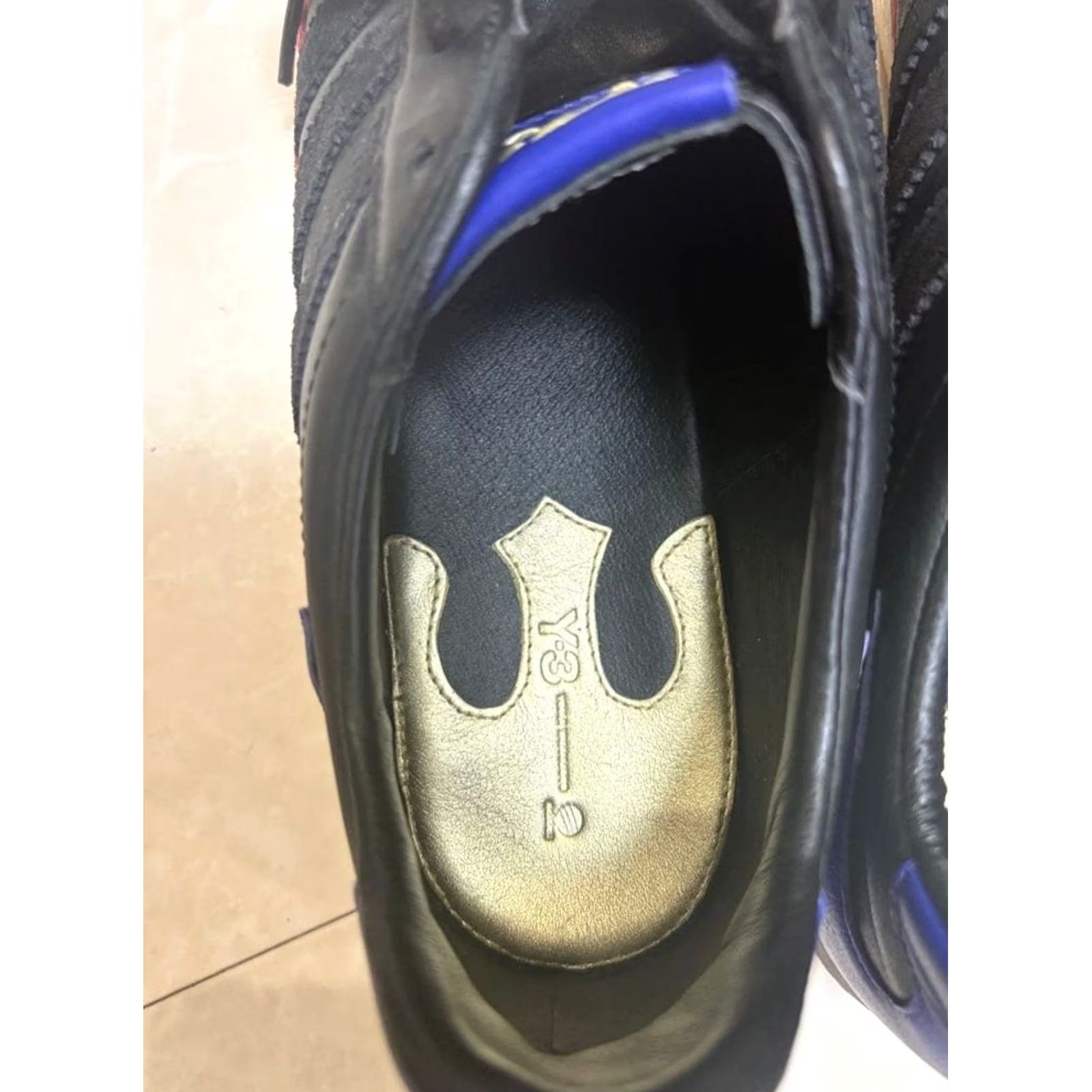 Y-3 Y-3 Sneakers Men 9.5US Black/White/Red/Blue Sneaker JPN Collaboration Yohji Yama Size US 10 / EU 43 - 5 Thumbnail