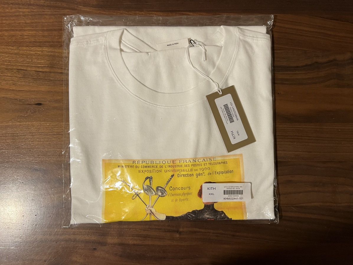 Kith for Olympics Heritage Paris 1900 Vintage Tee XXL